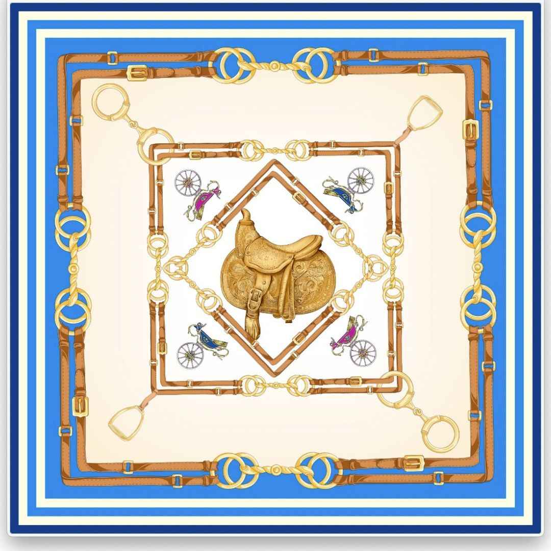 Foulard in Seta - Azzurro