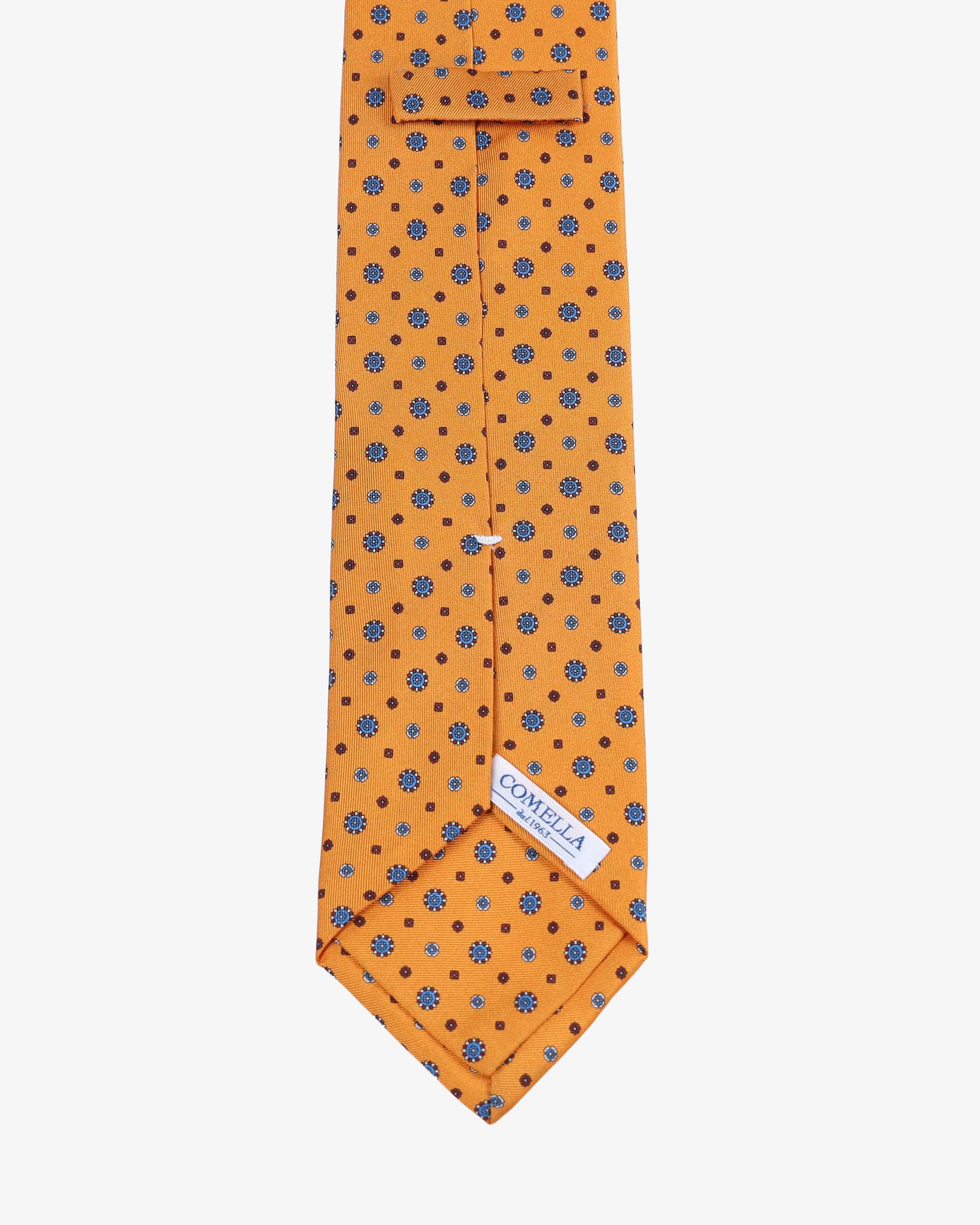 Cravatta con fantasia - Arancio - Comella Sartoria