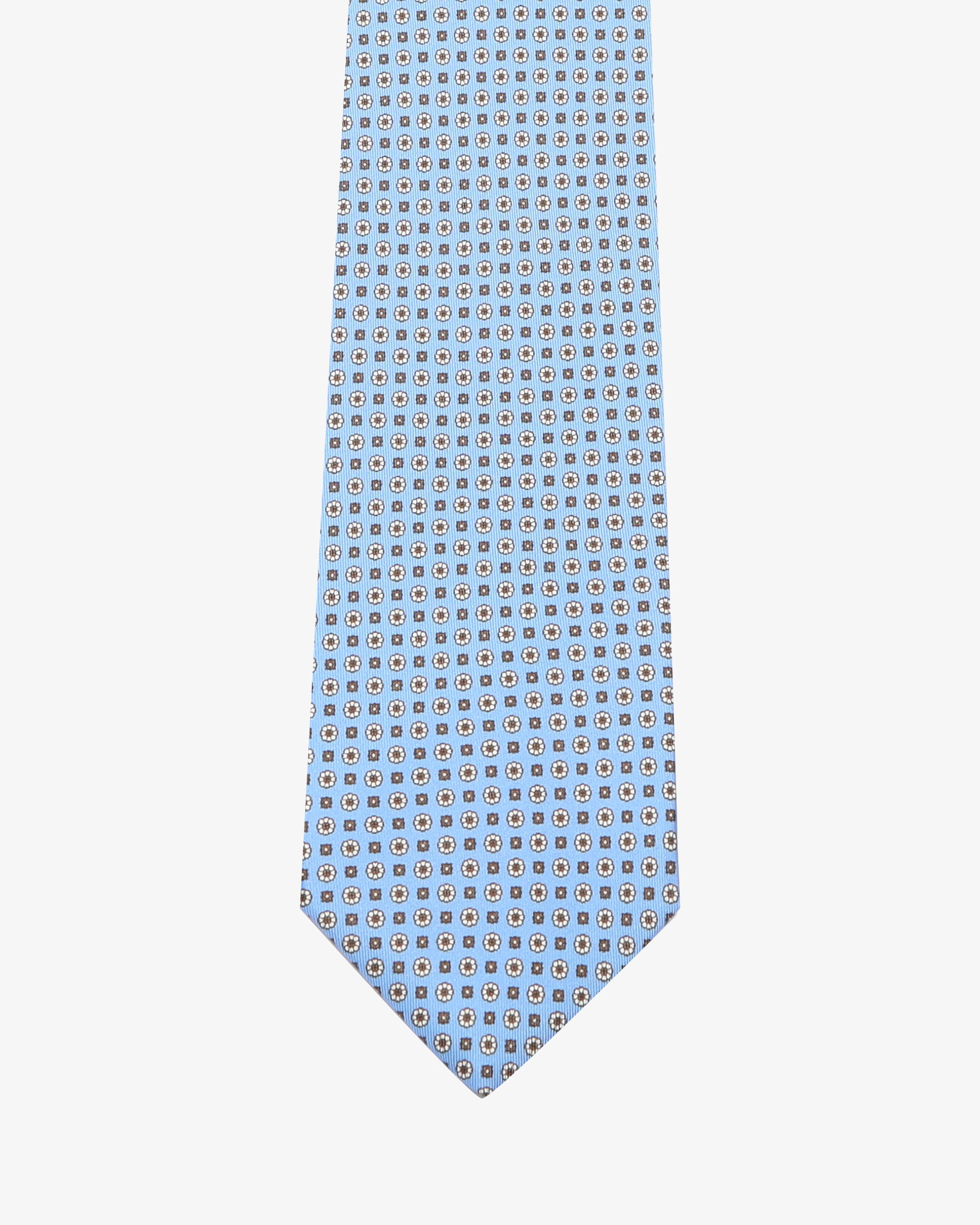 Cravatta con fantasia - Celeste