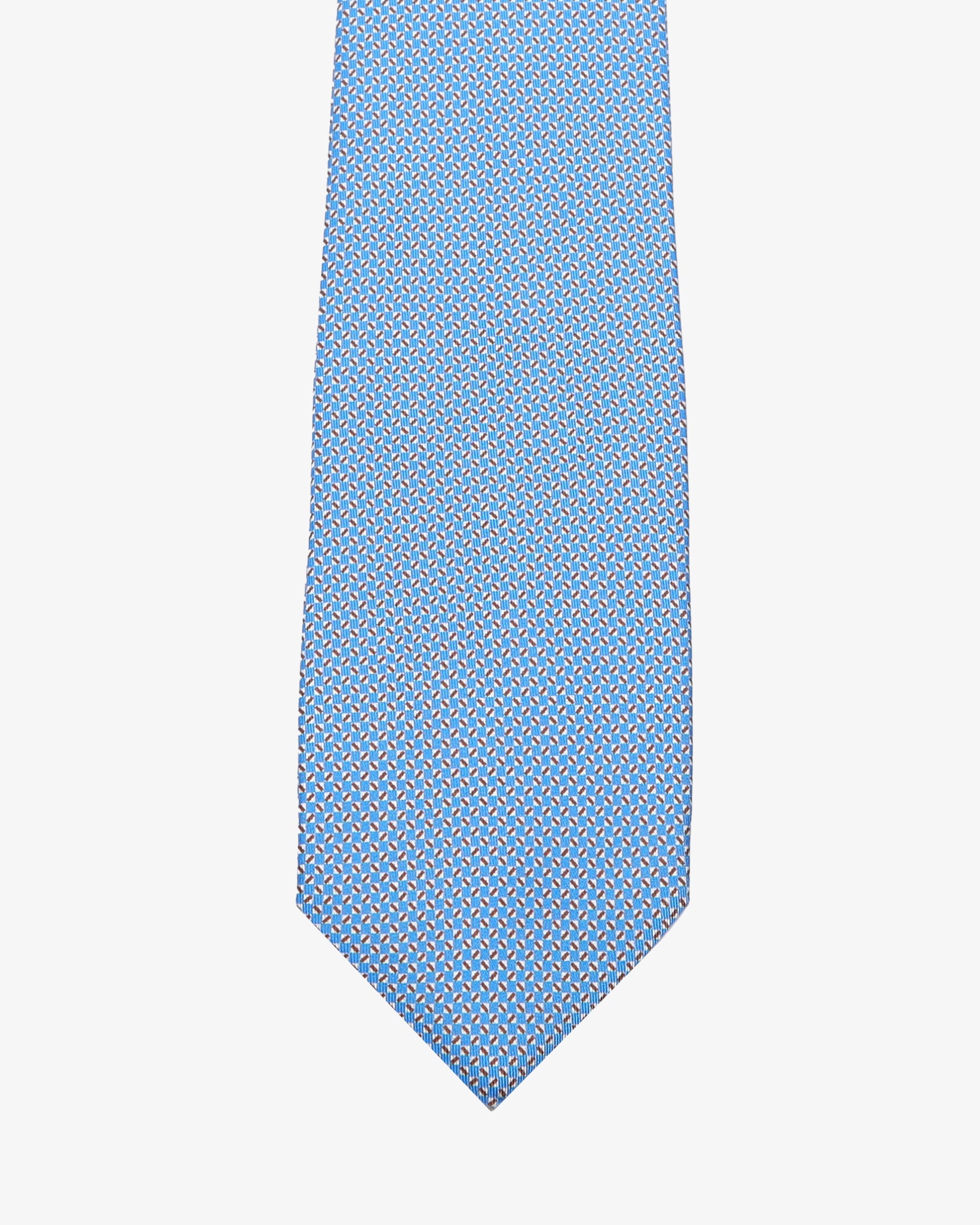 Cravatta con fantasia - Celeste