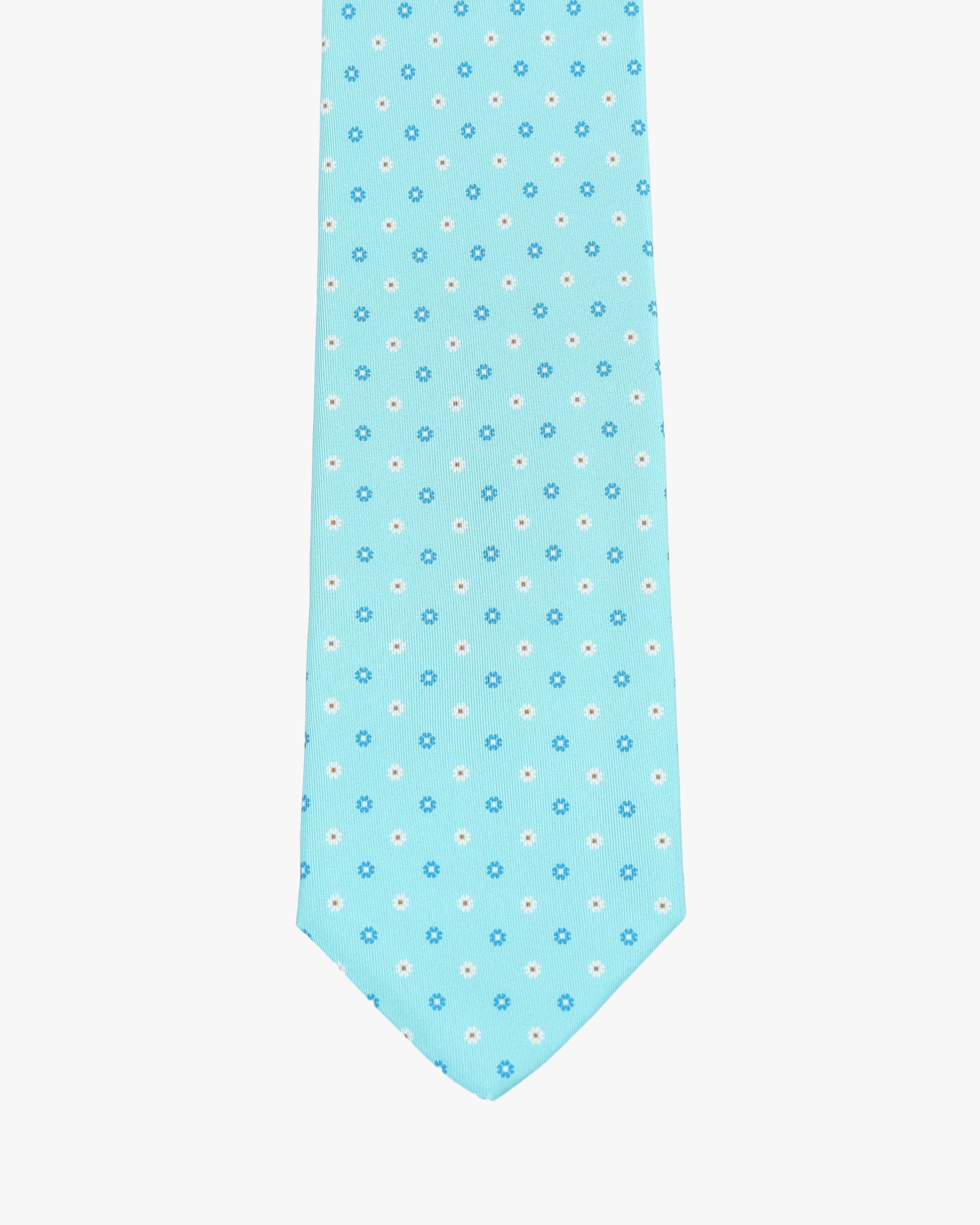 Cravatta con fantasia - Celeste - Comella Sartoria