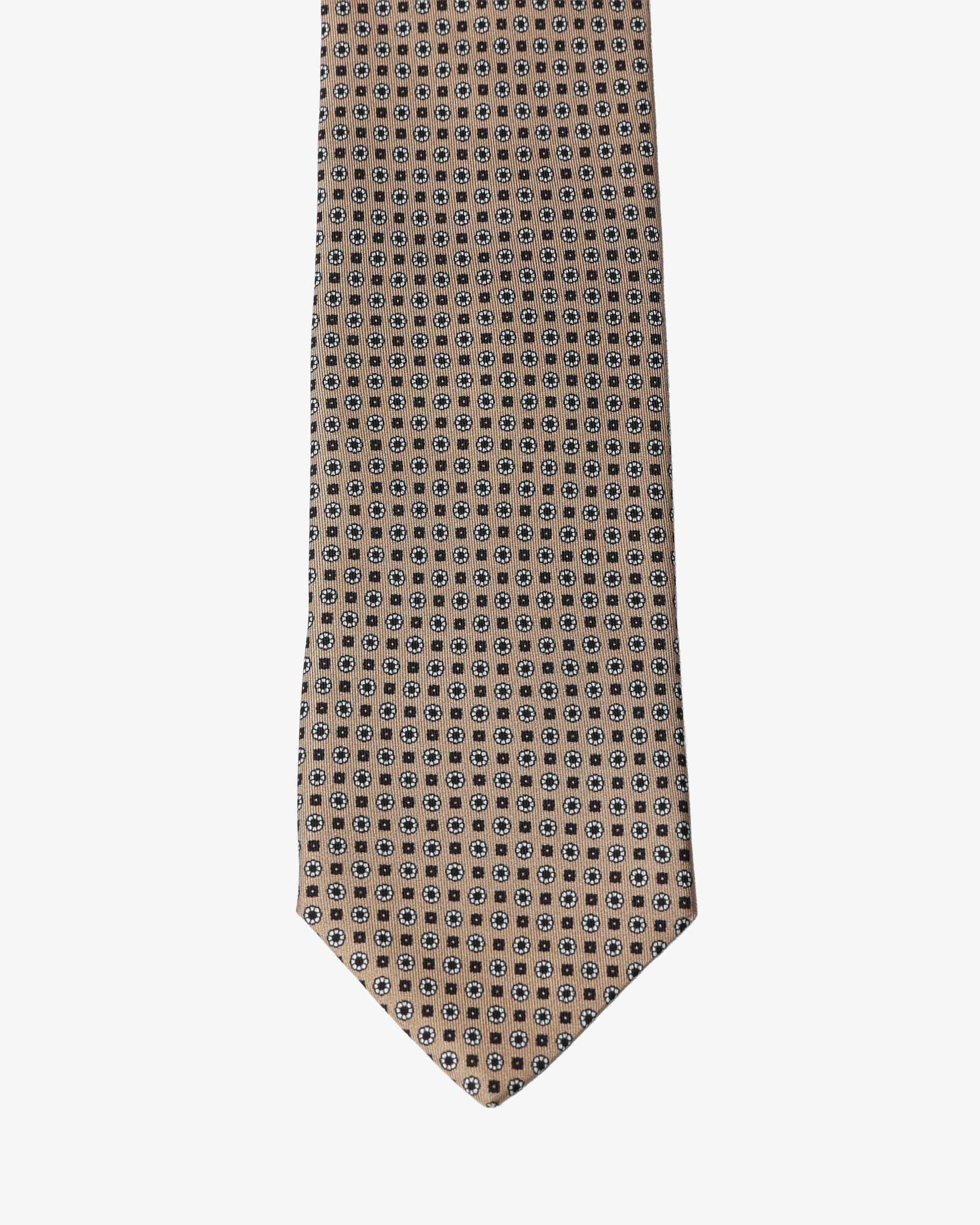 Cravatta con fantasia - Marrone - Comella Sartoria
