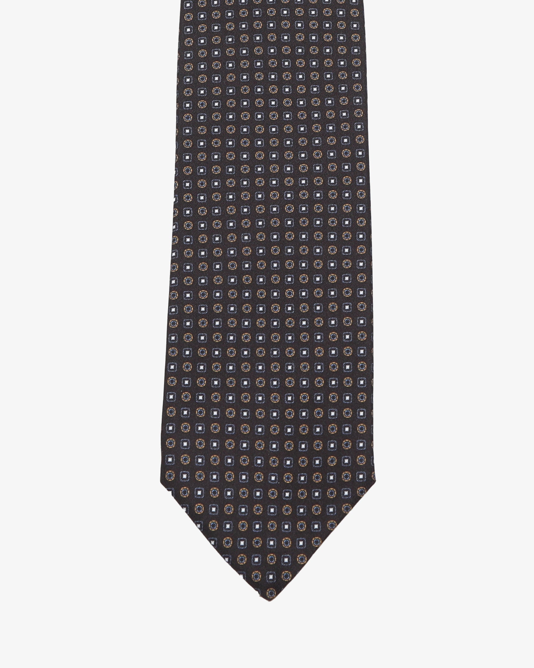 Cravatta sartoriale 7 pieghe - Marrone