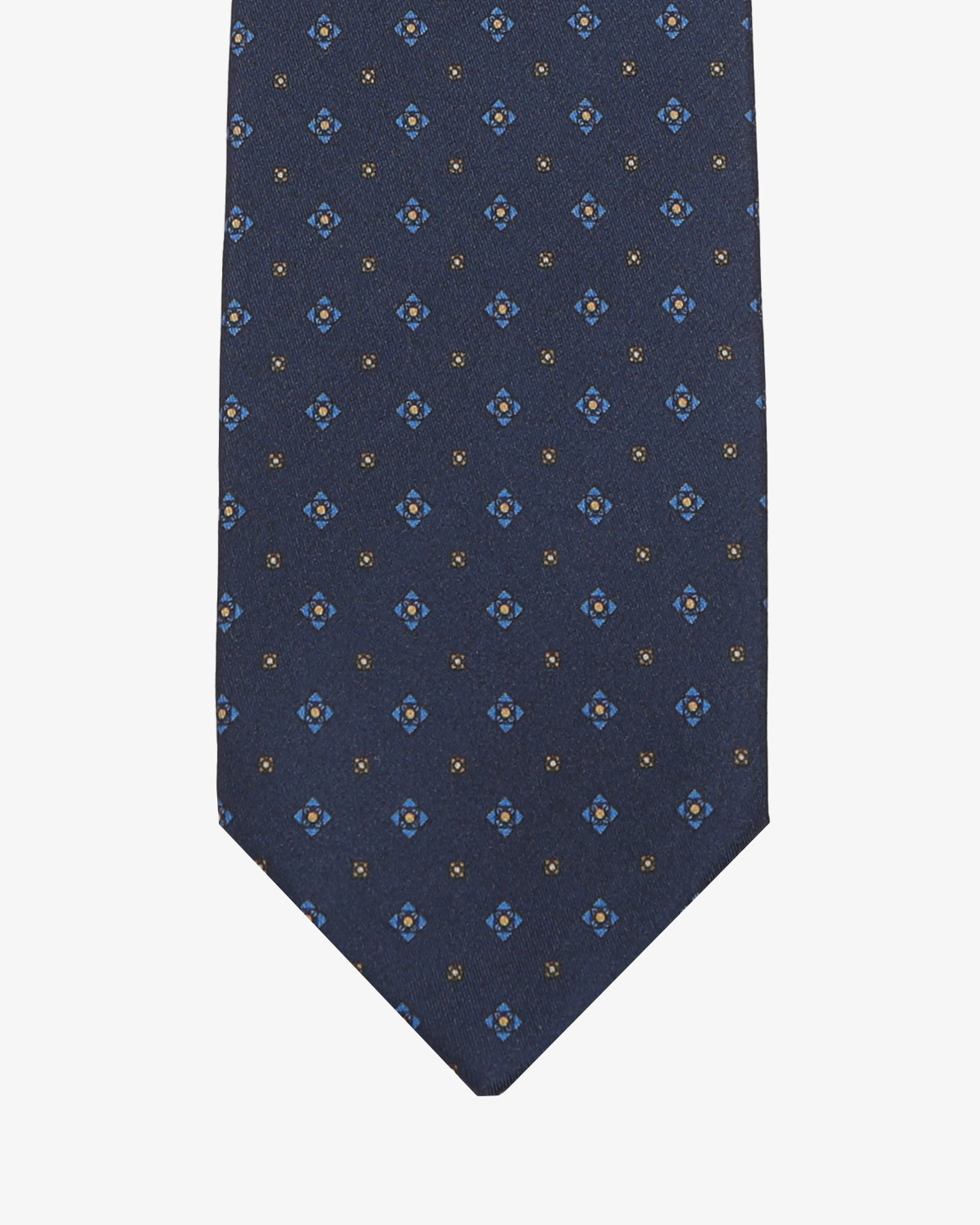 Cravatta sartoriale 7 pieghe - Blu