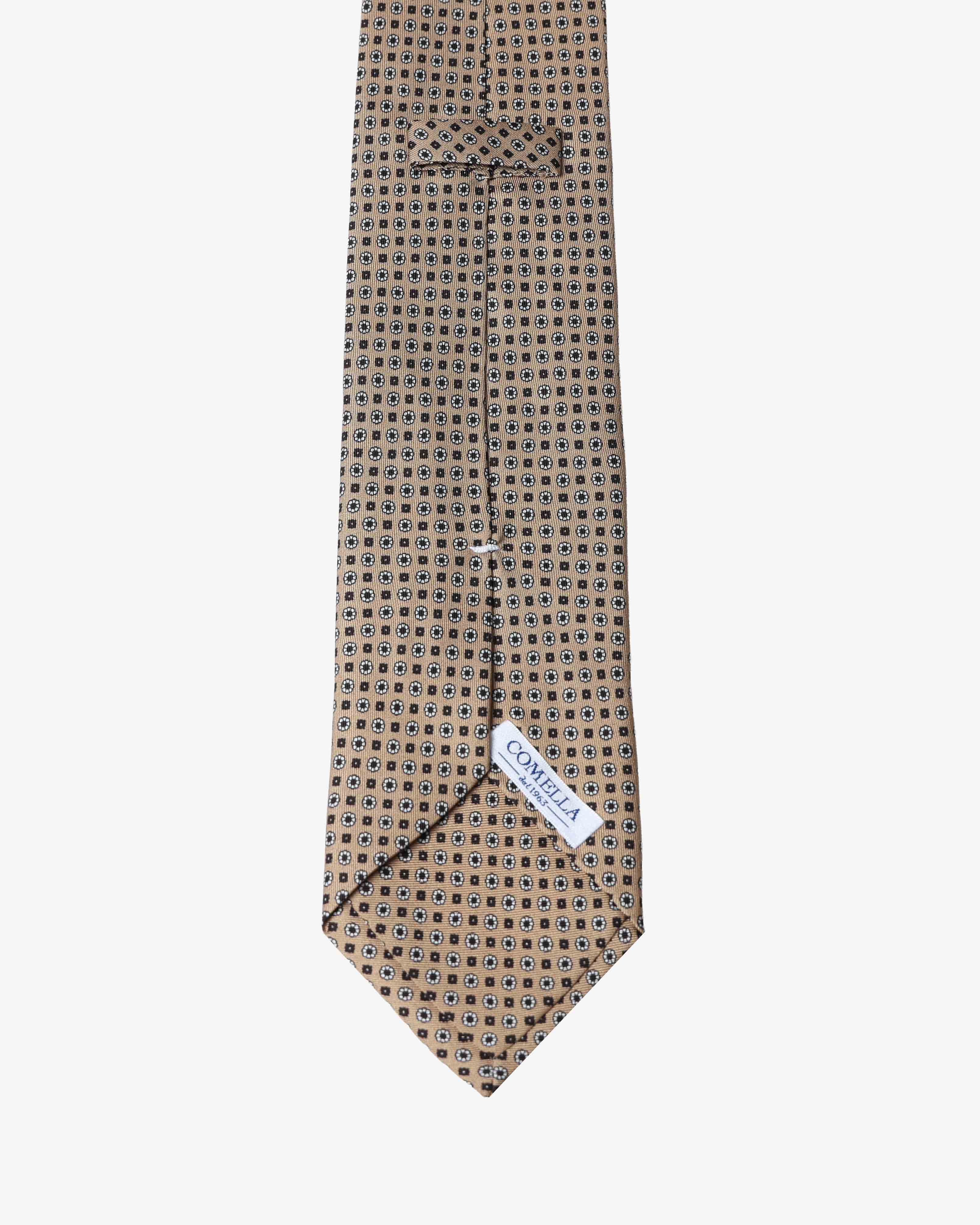 Cravatta con fantasia - Marrone - Comella Sartoria