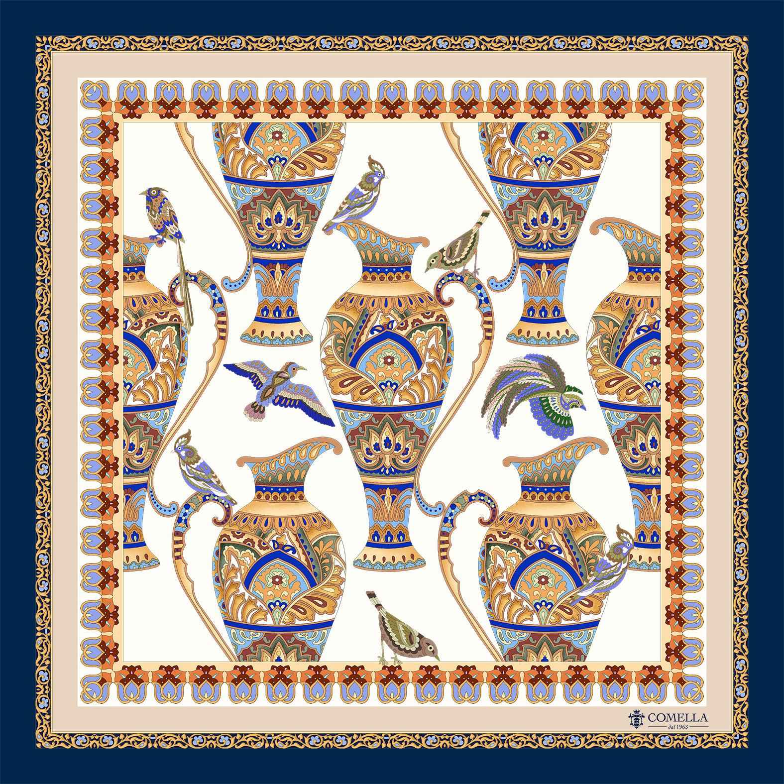 Foulard in Seta - Blu
