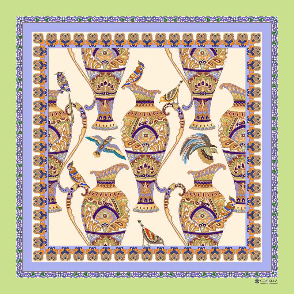 Foulard in Seta - Vasi Verde