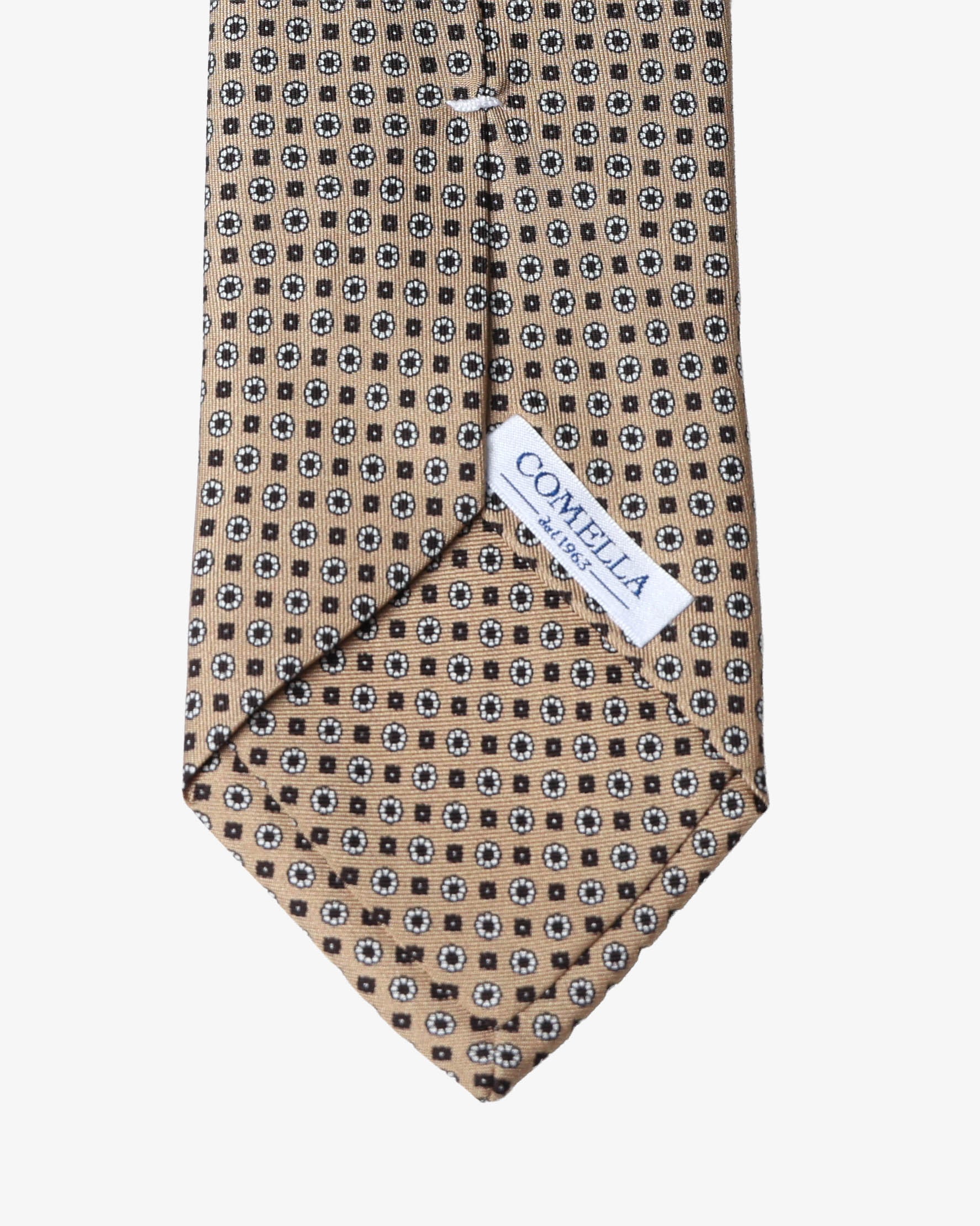 Cravatta con fantasia - Marrone - Comella Sartoria