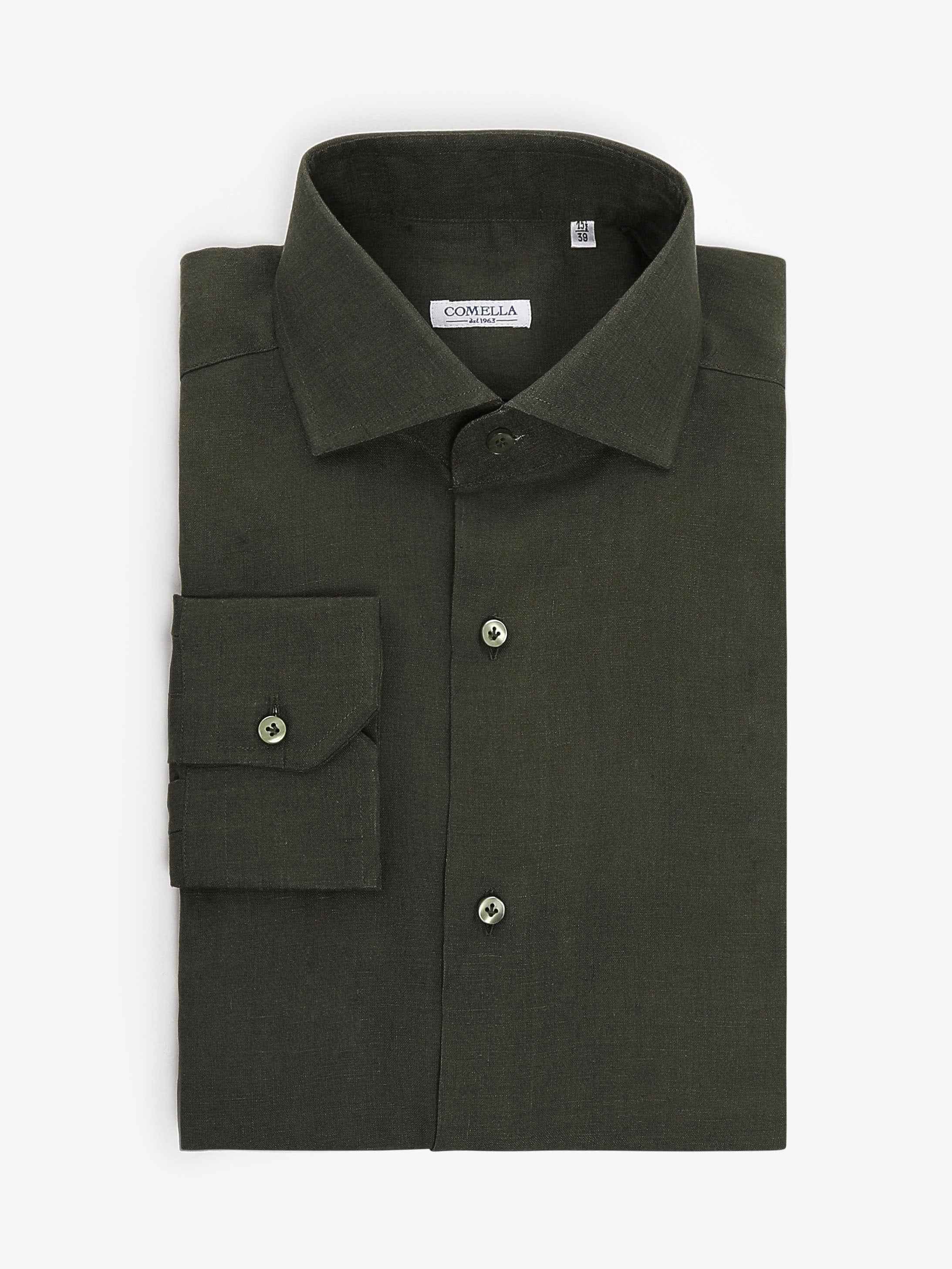 Camicia in Lino - Verde