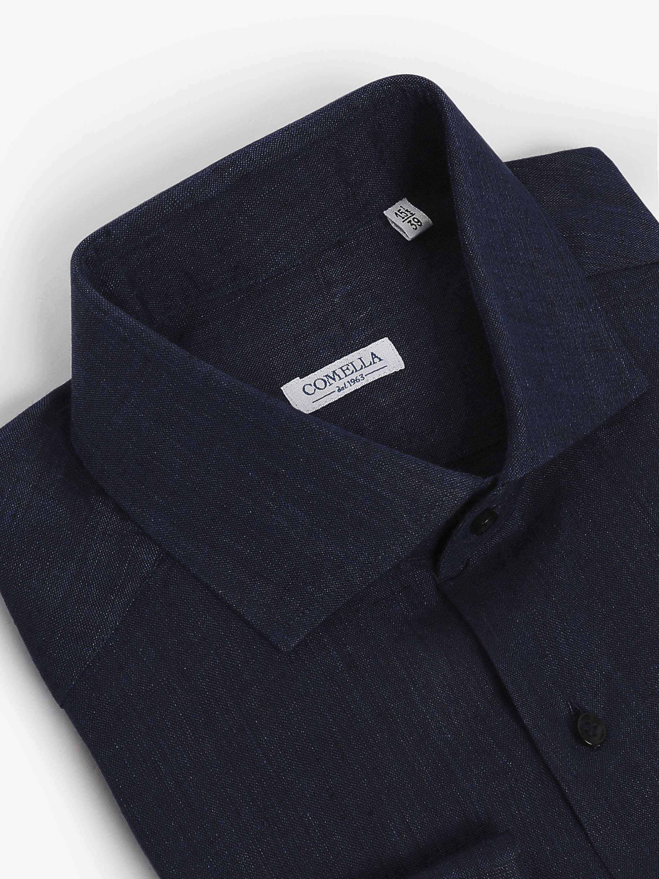 Camicia in Lino - Blu