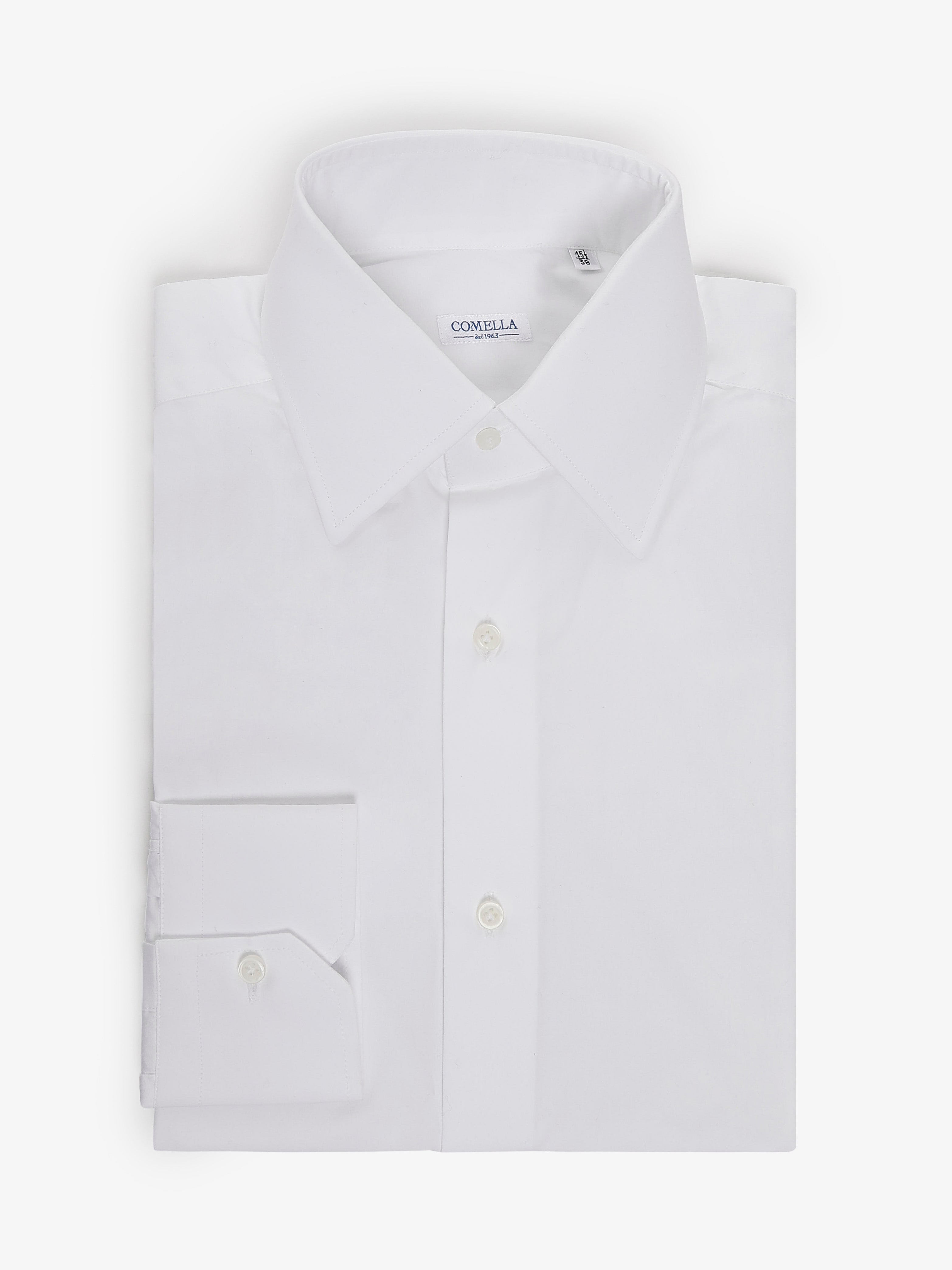 Camicia in Cotone collo italiano - Bianca