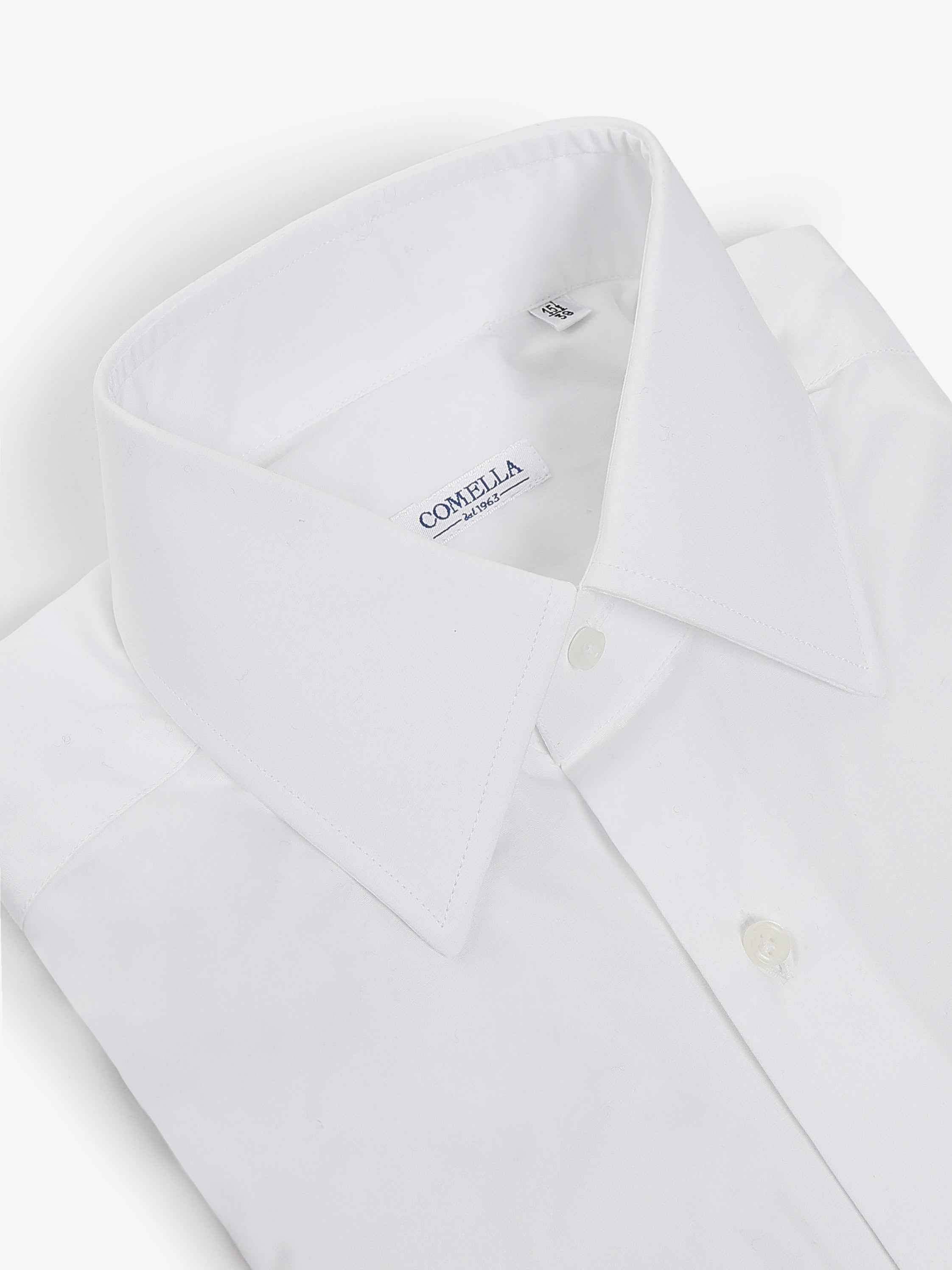 Camicia in Cotone collo italiano - Bianca