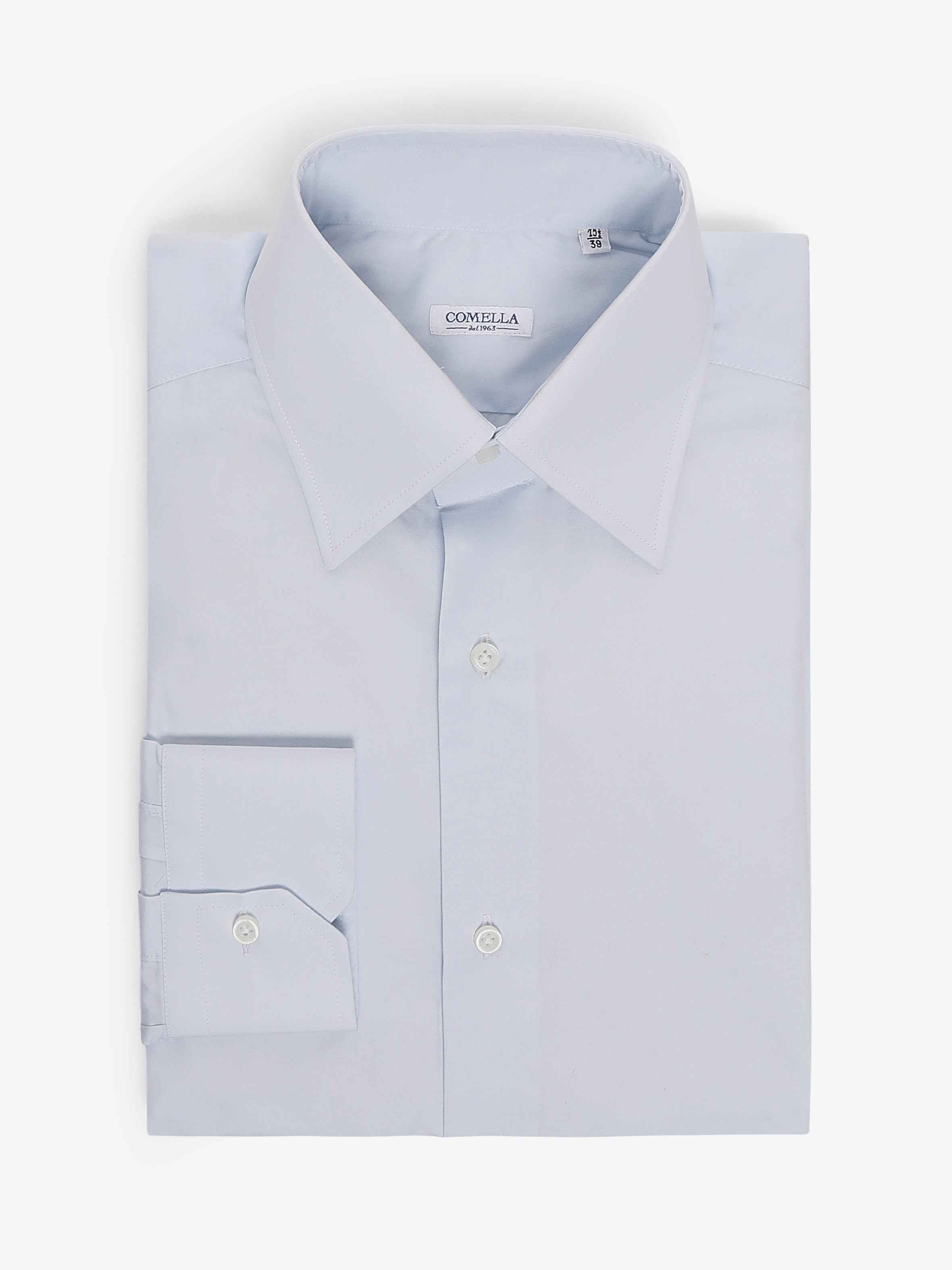 Camicia in Cotone collo italiano - Azzurra