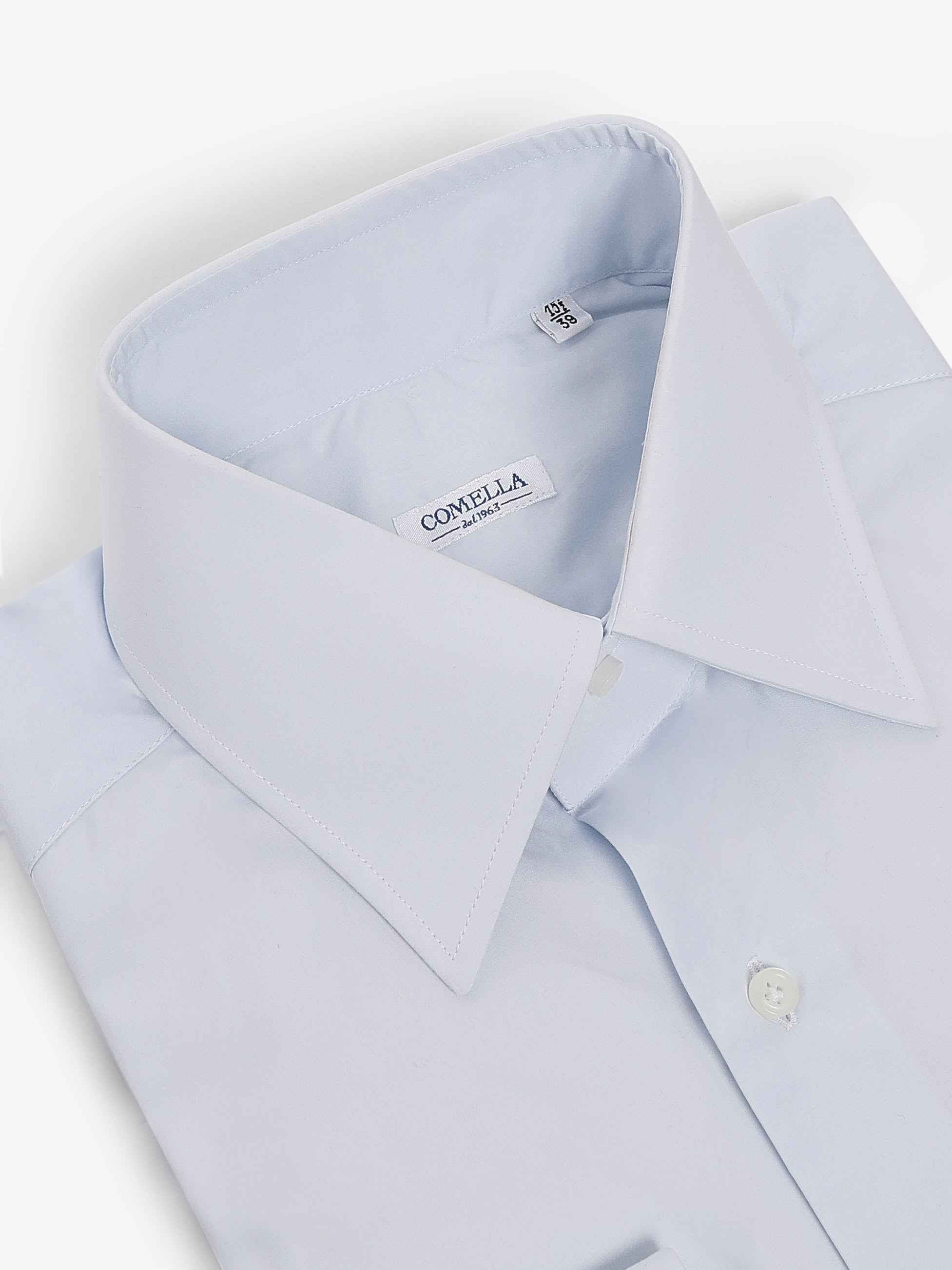 Camicia in Cotone collo italiano - Azzurra
