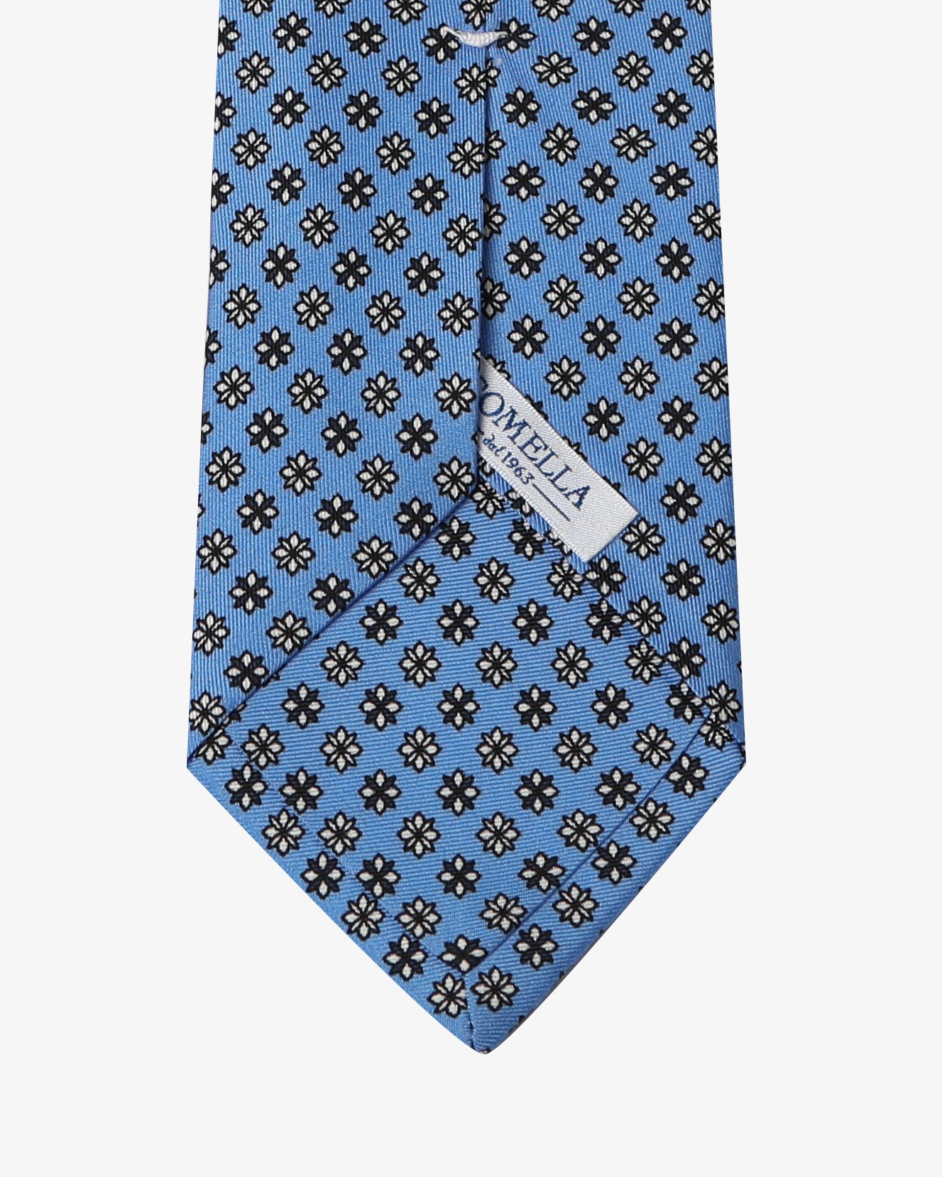 Cravatta con fantasia - Celeste