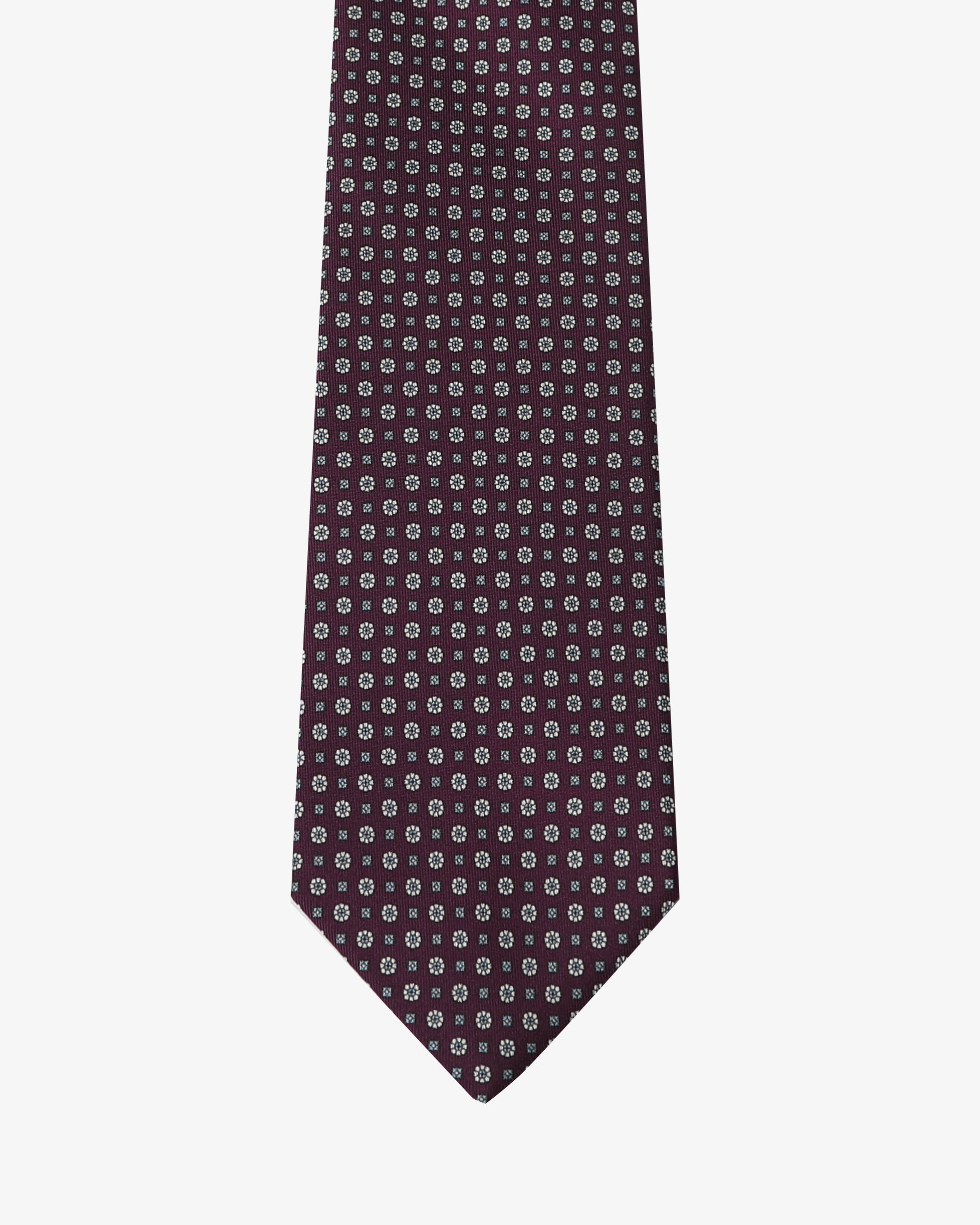 Cravatta con fantasia - Marrone