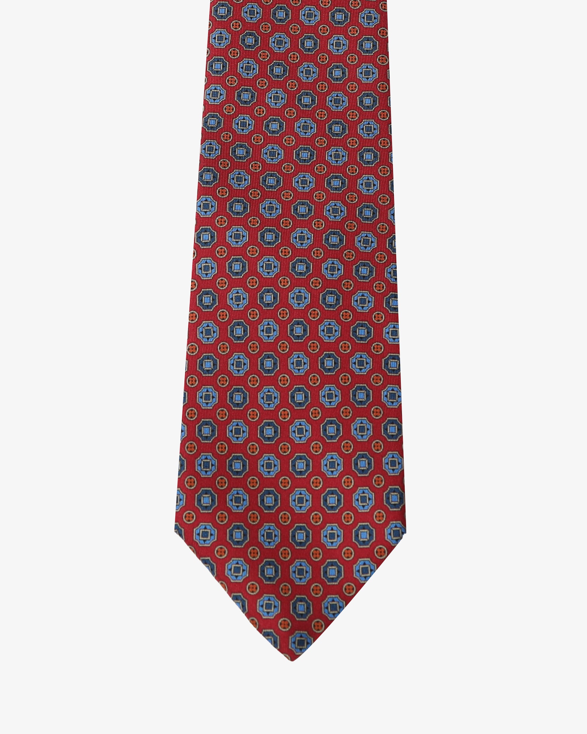 Cravatta con fantasia - Rosso