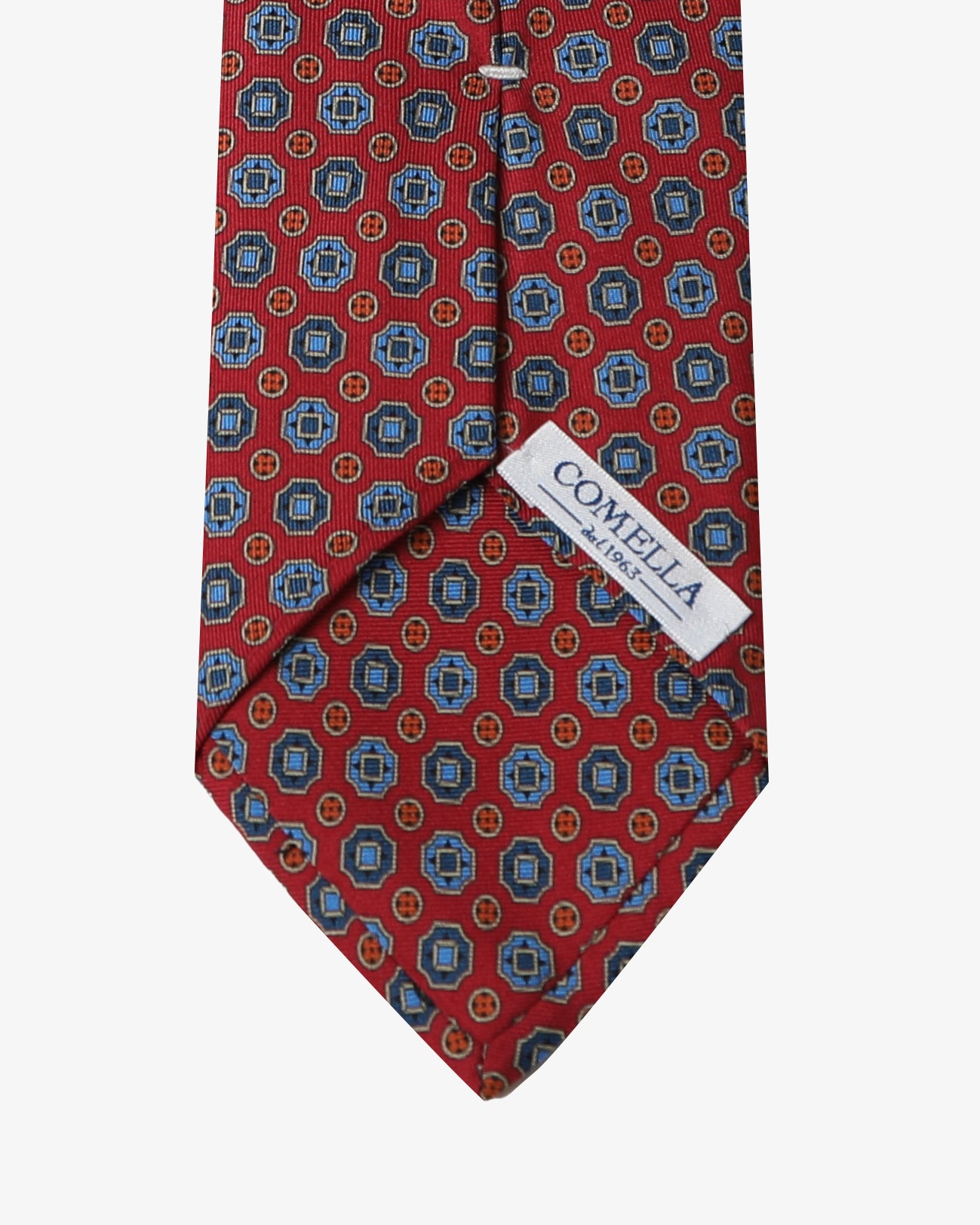 Cravatta con fantasia - Rosso