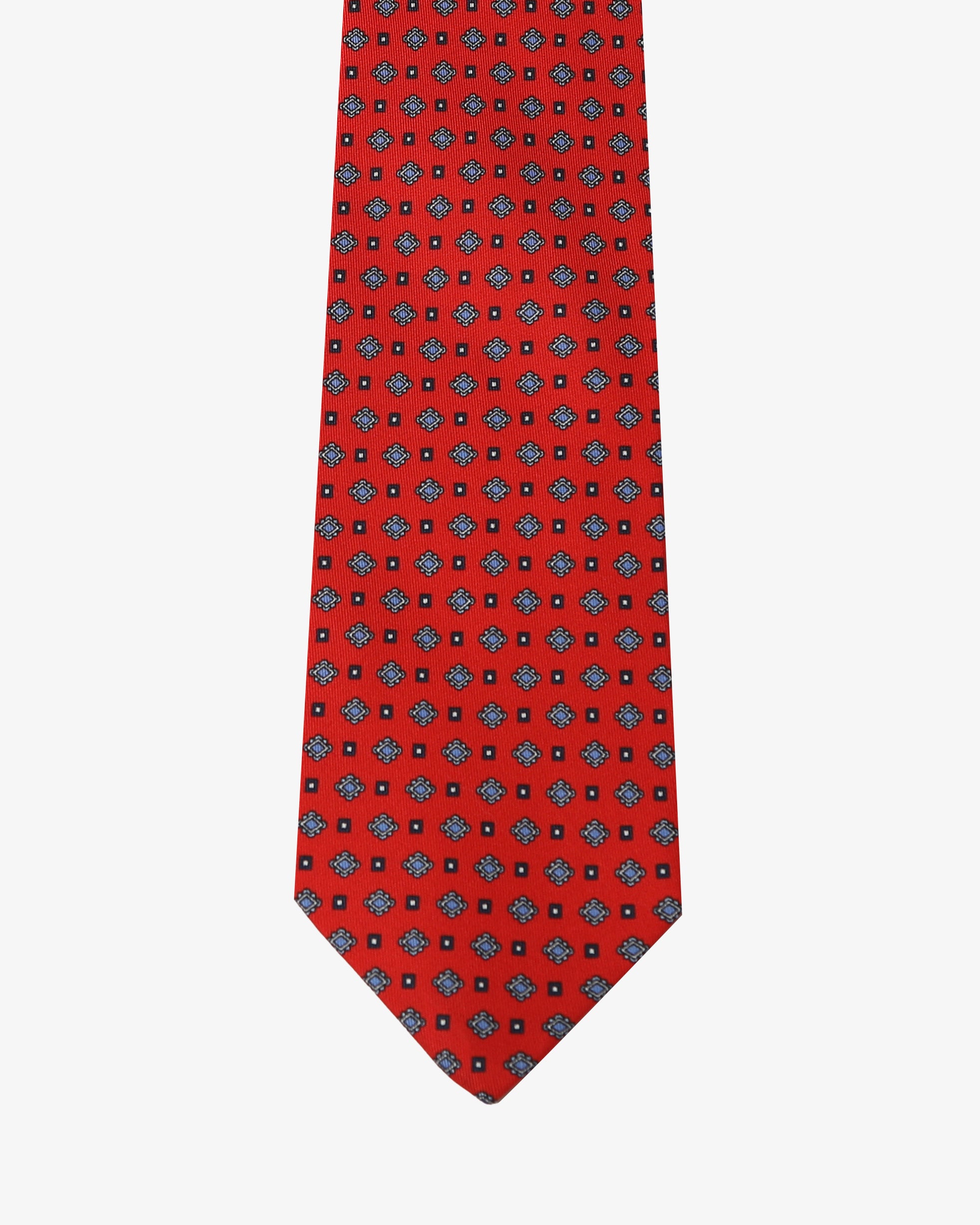 Cravatta con fantasia - Rosso