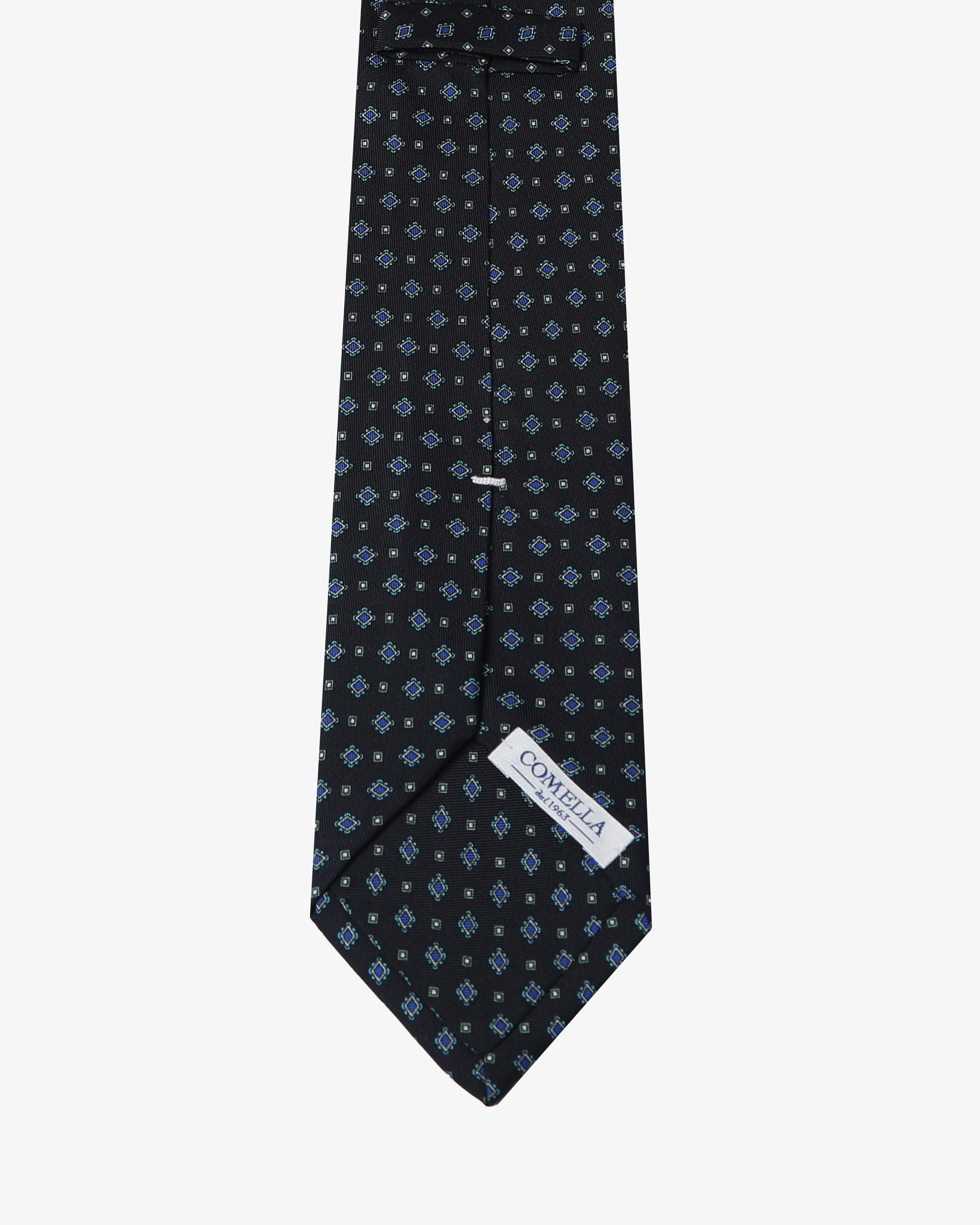 Cravatta con fantasia - Nero