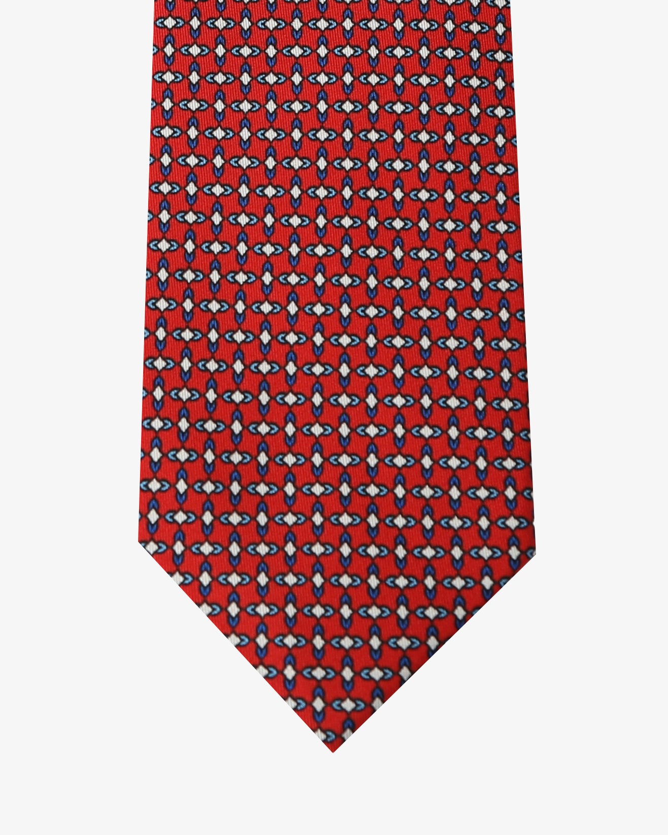 Cravatta con fantasia - Rosso