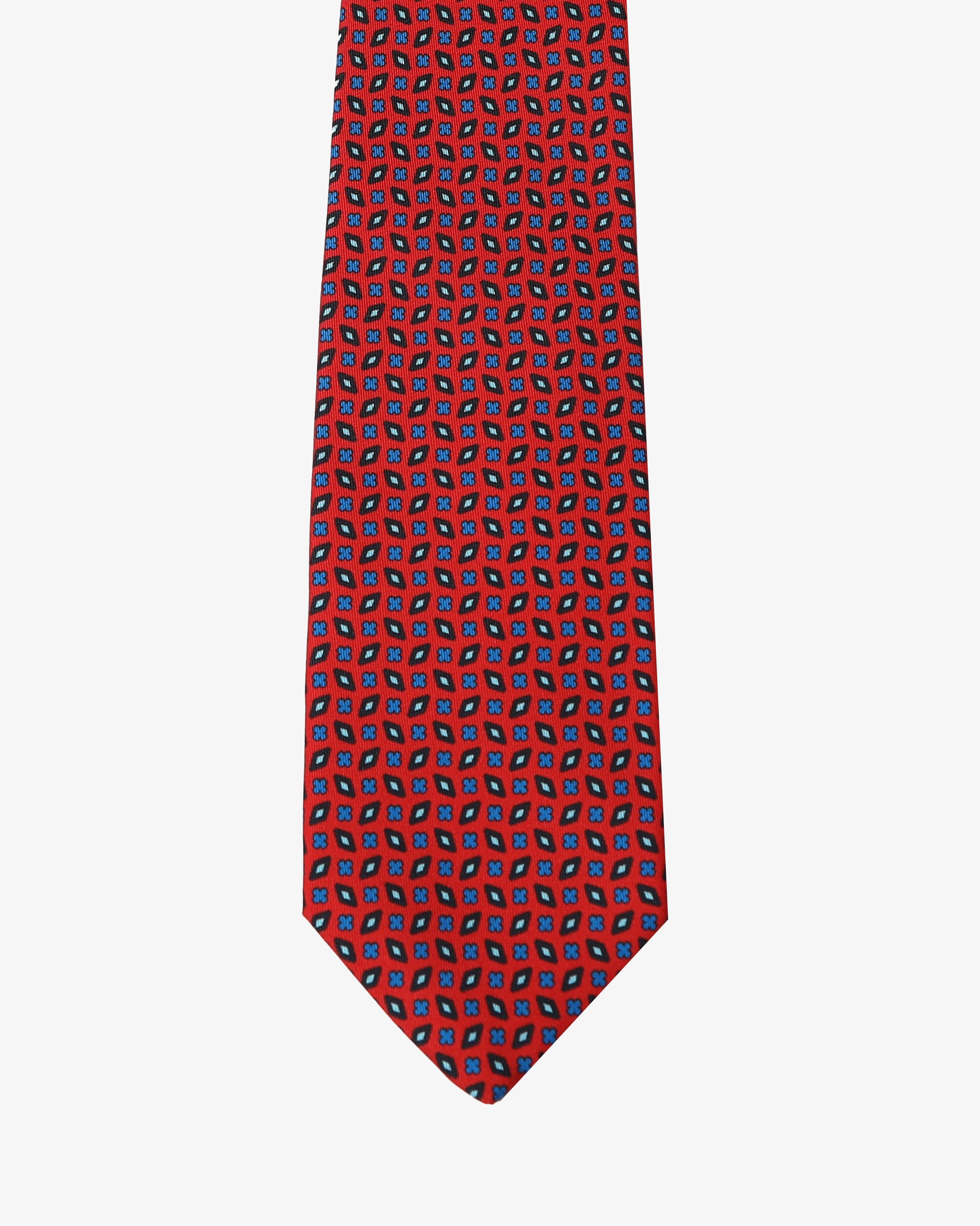 Cravatta con fantasia - Rosso