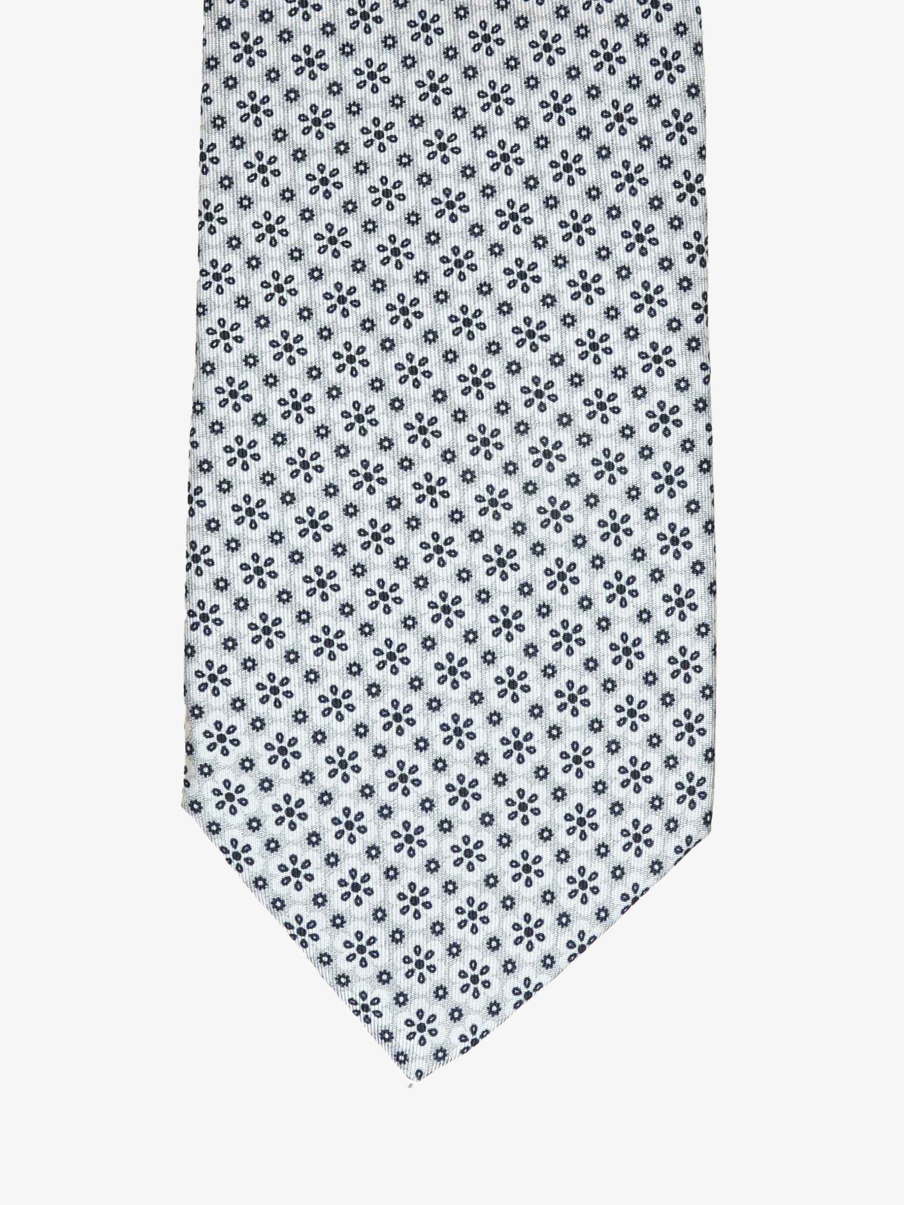 Cravatta con fantasia - Bianca