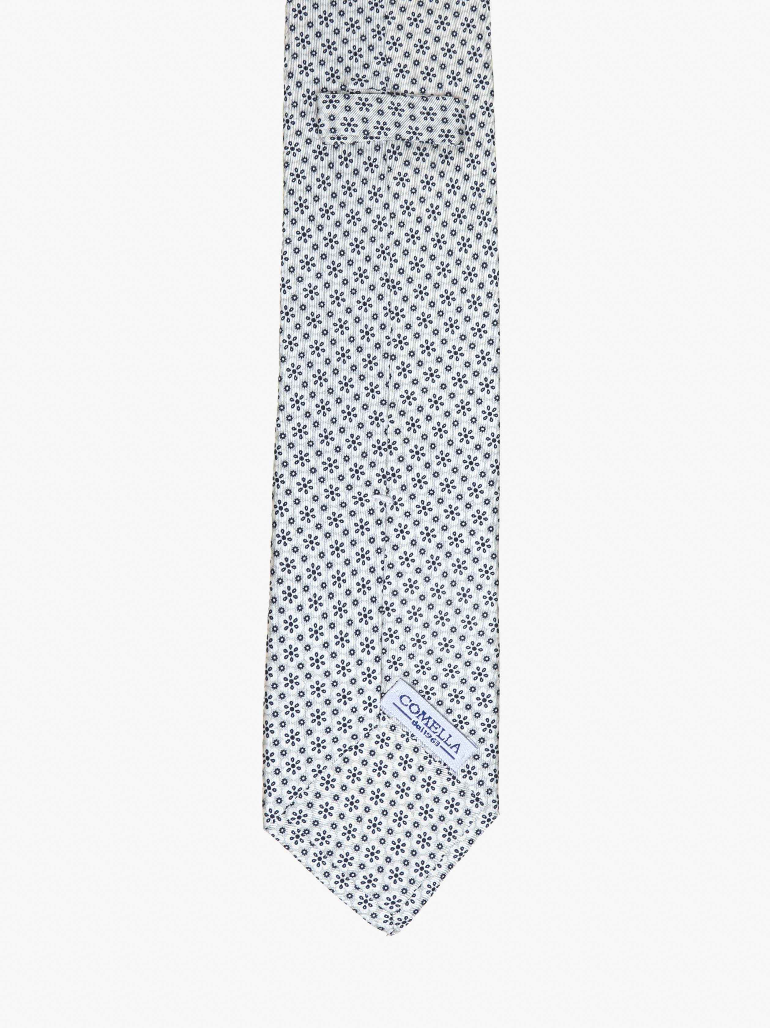 Cravatta con fantasia - Bianca