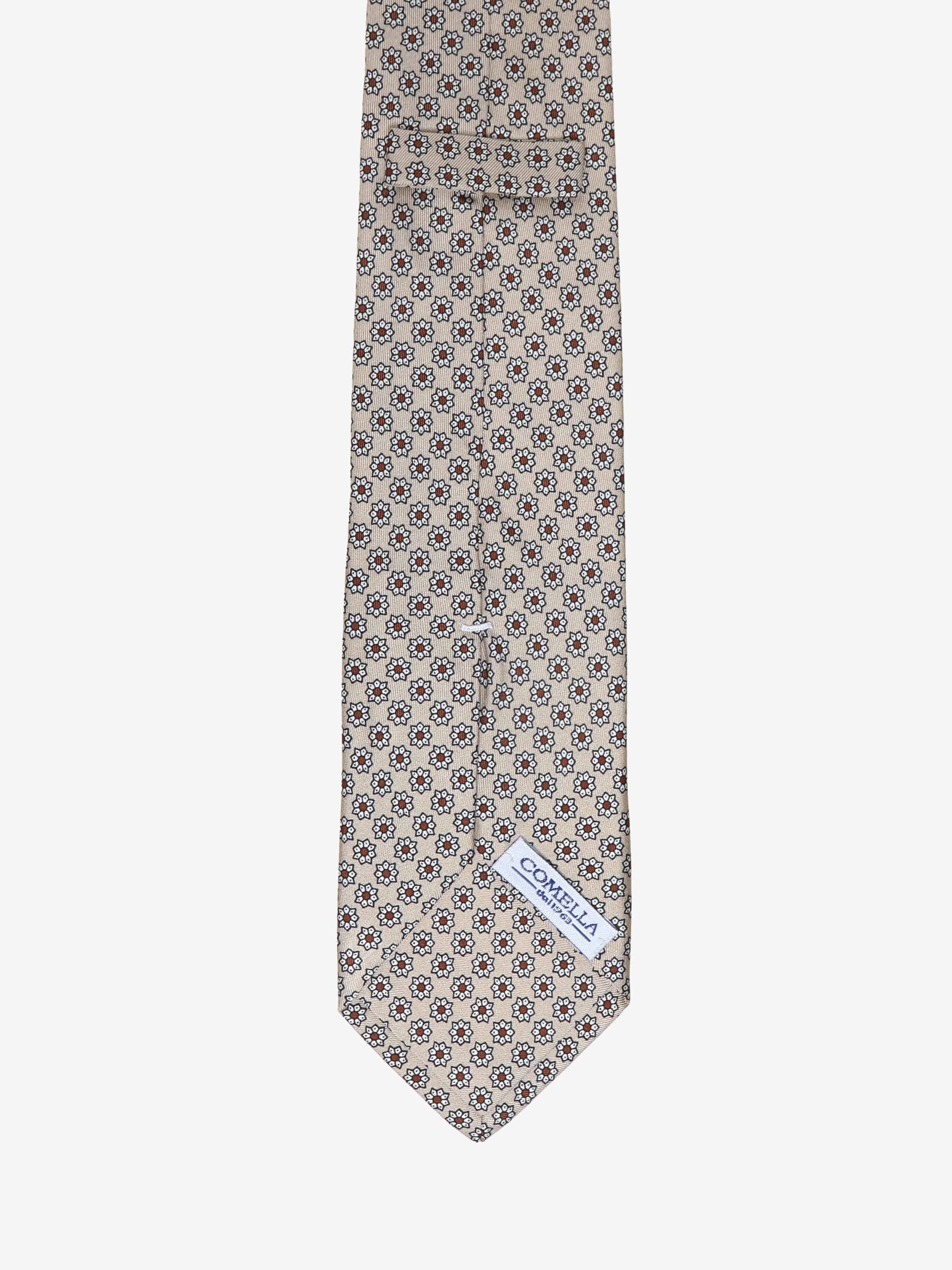Cravatta con fantasia - Beige