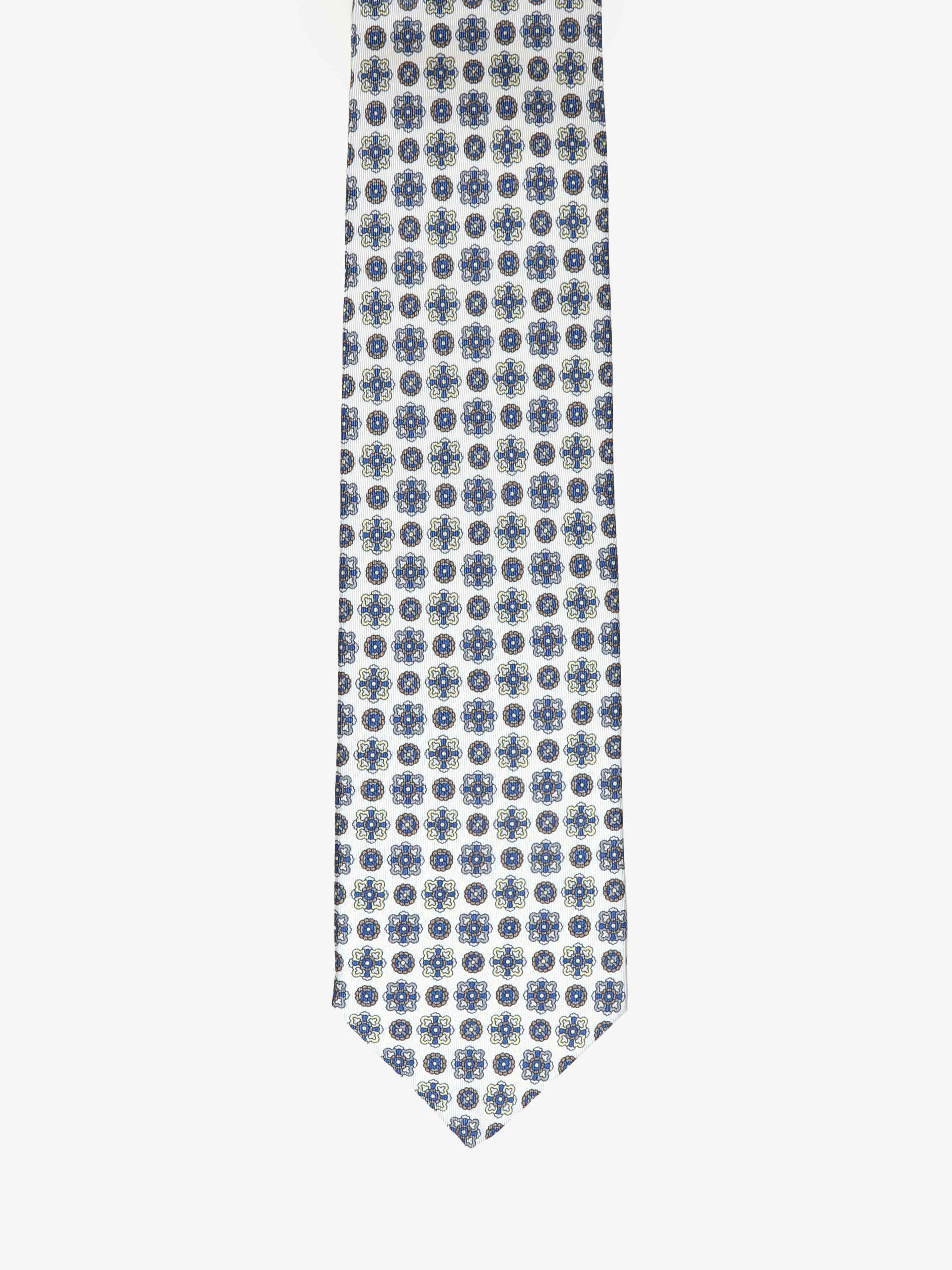Cravatta con fantasia - Bianca