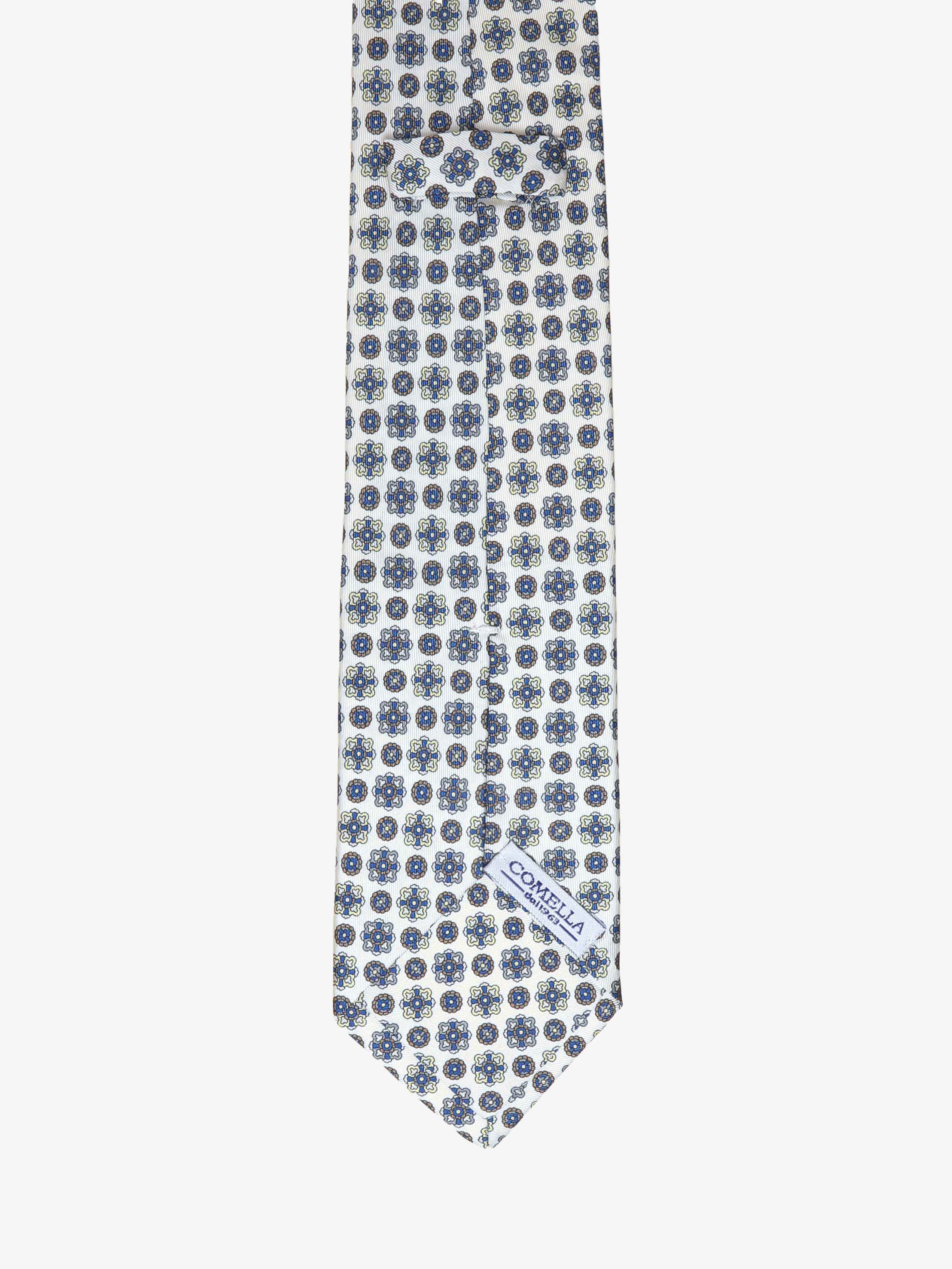 Cravatta con fantasia - Bianca