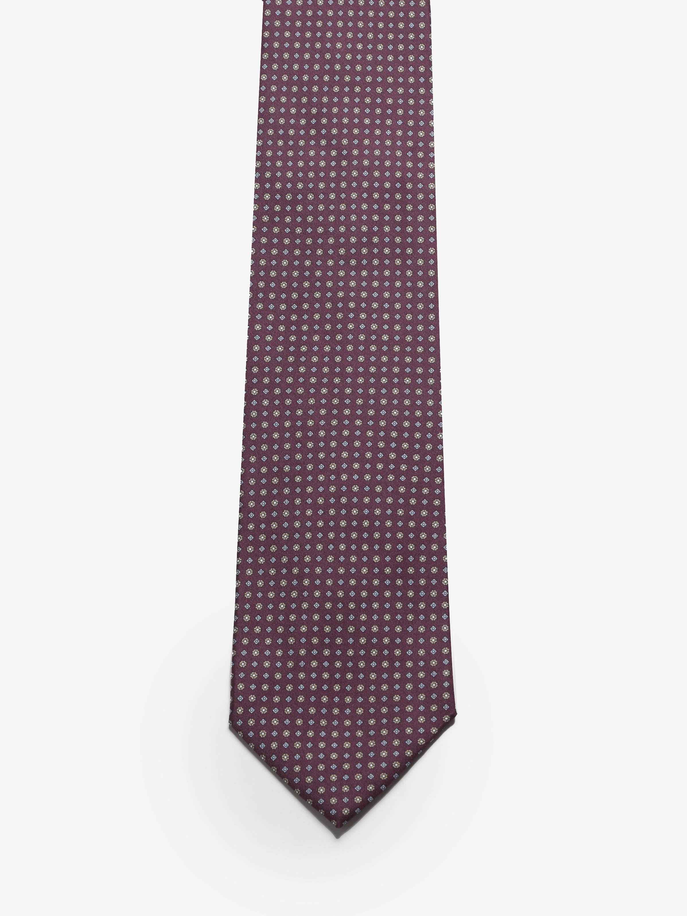 Cravatta sartoriale 5 pieghe - Rosso Bordeaux - Comella Sartoria