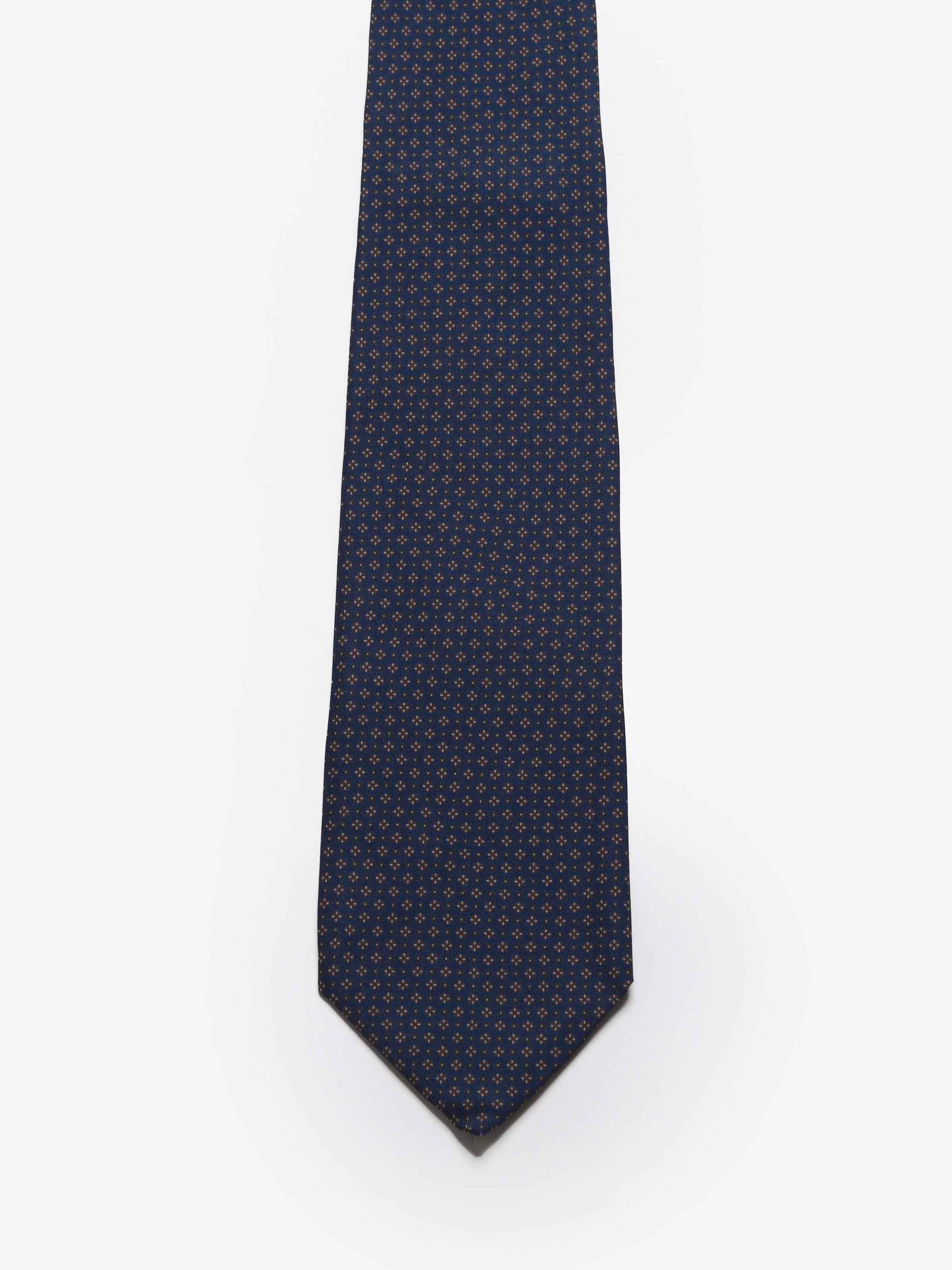 Cravatta sartoriale 5 pieghe - Blu Scuro - Comella Sartoria