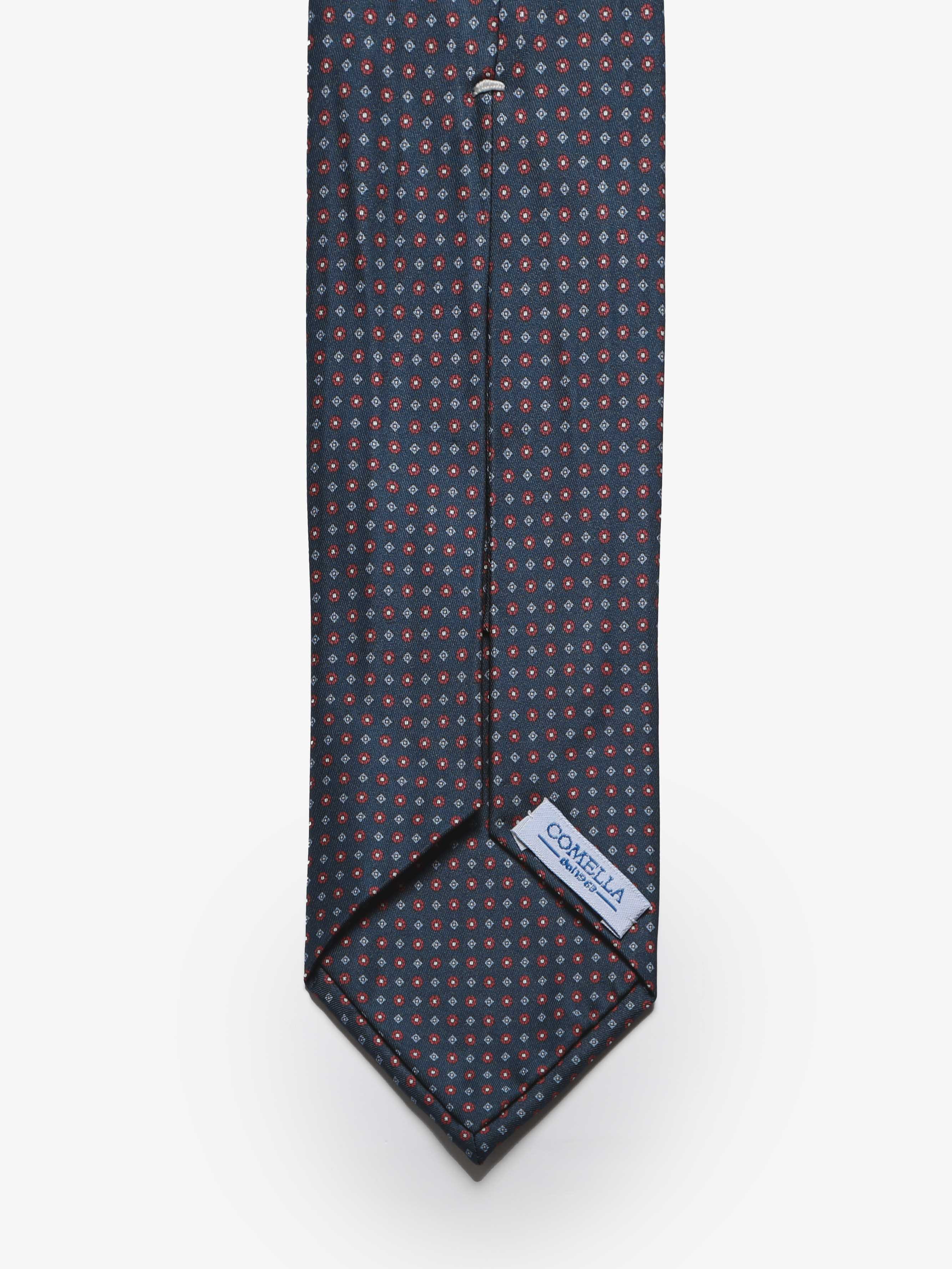 Cravatta sartoriale 5 pieghe - Blu Scuro