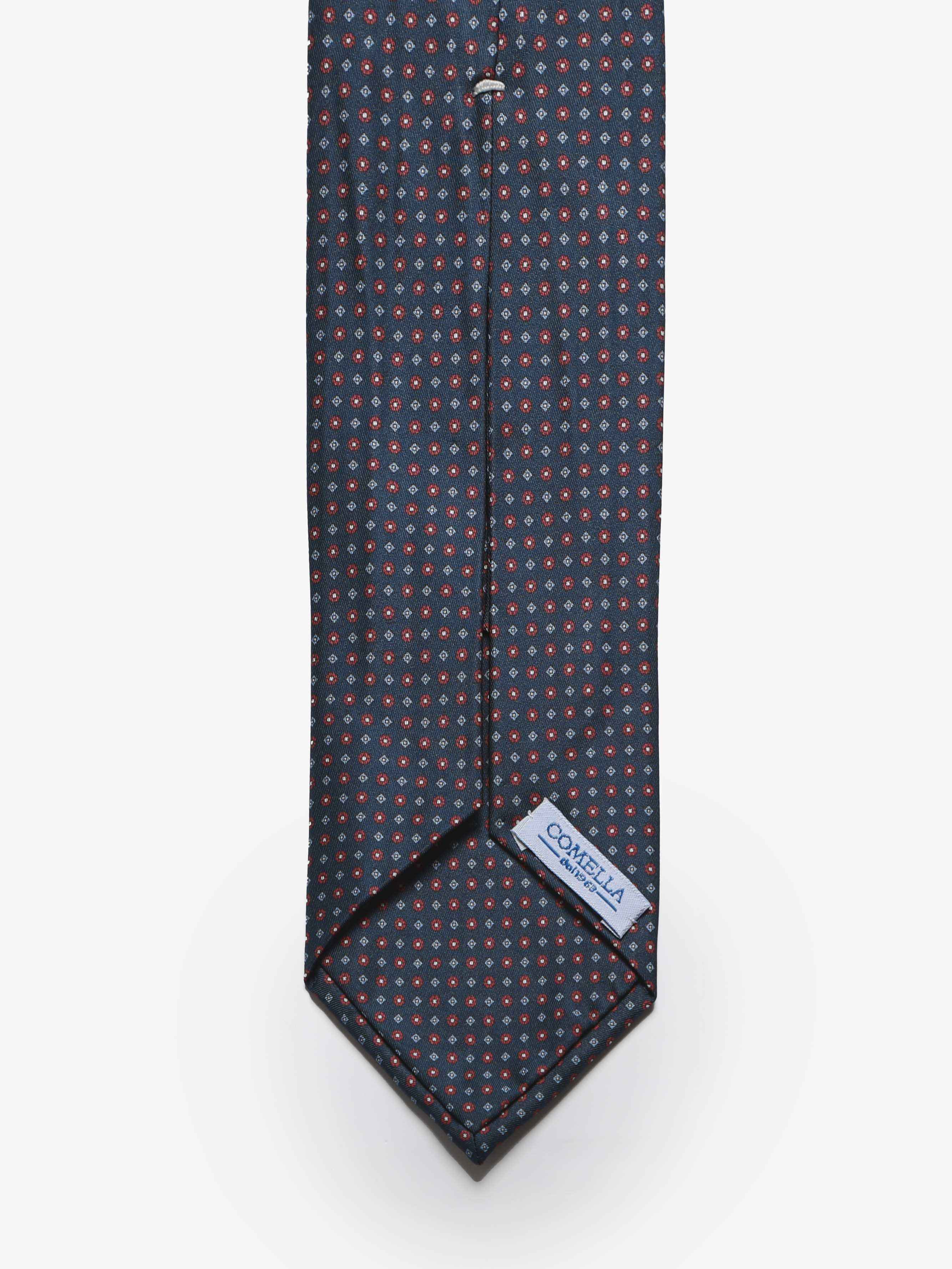 Cravatta sartoriale 5 pieghe - Blu Scuro - Comella Sartoria