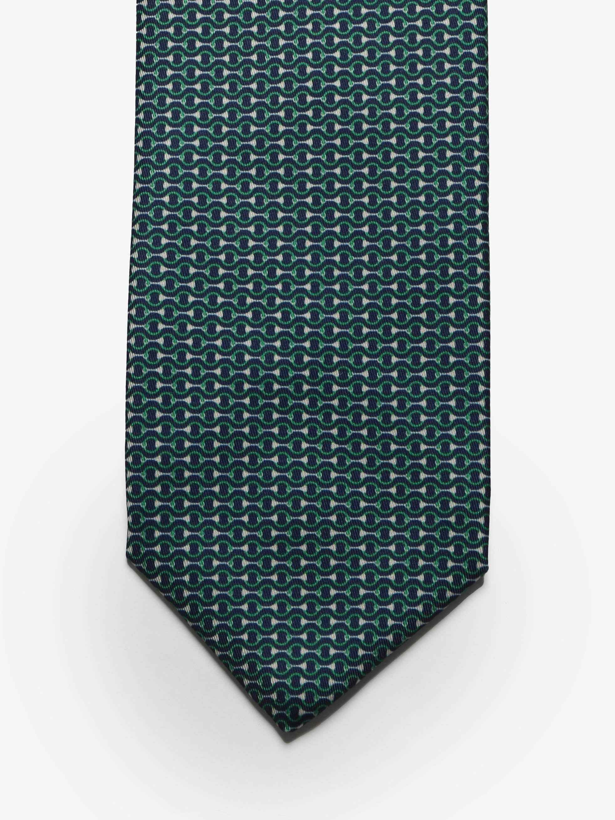 Cravatta sartoriale 5 pieghe - Verde - Comella Sartoria