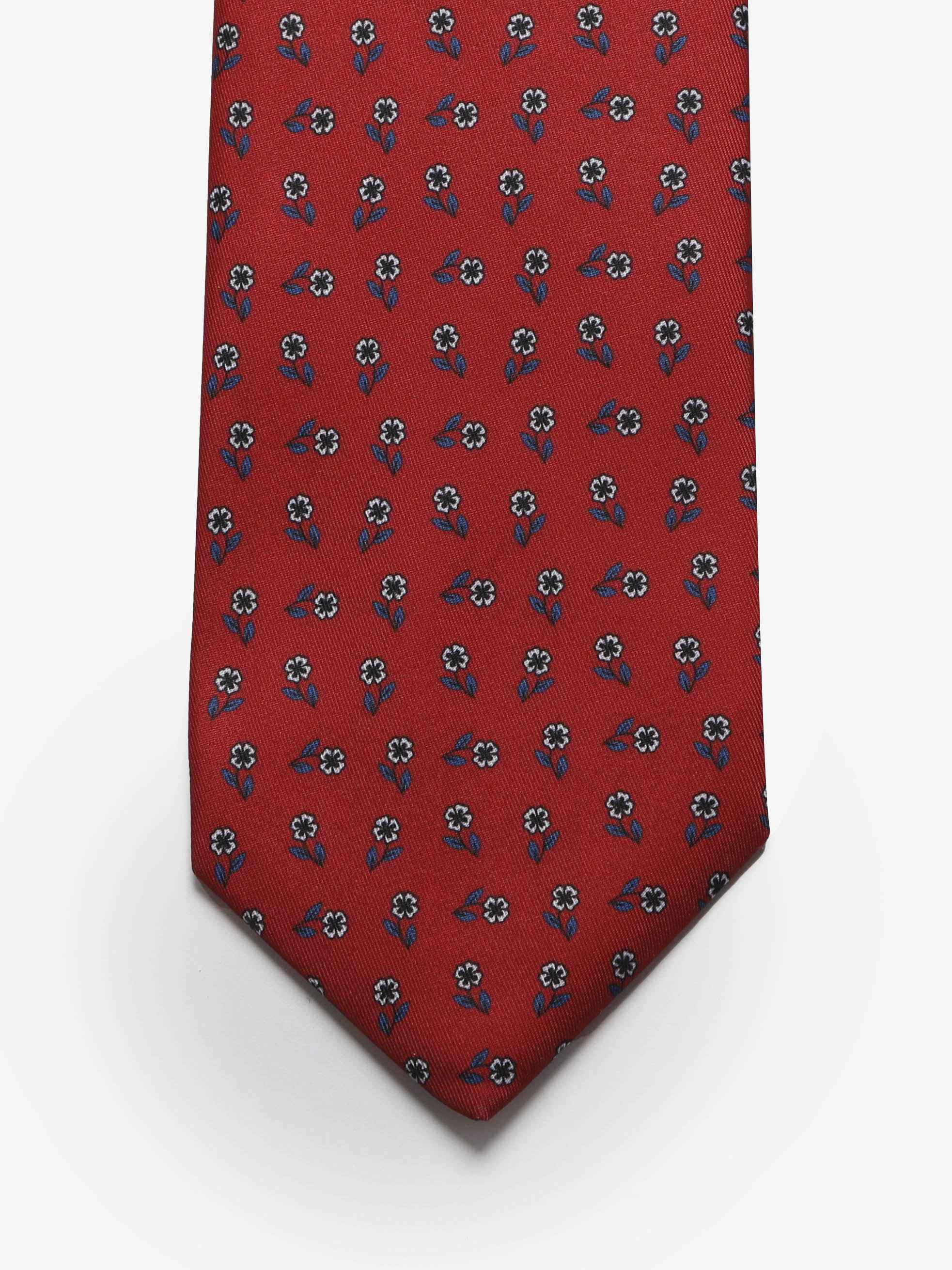 Cravatta sartoriale 5 pieghe - Rosso - Comella Sartoria