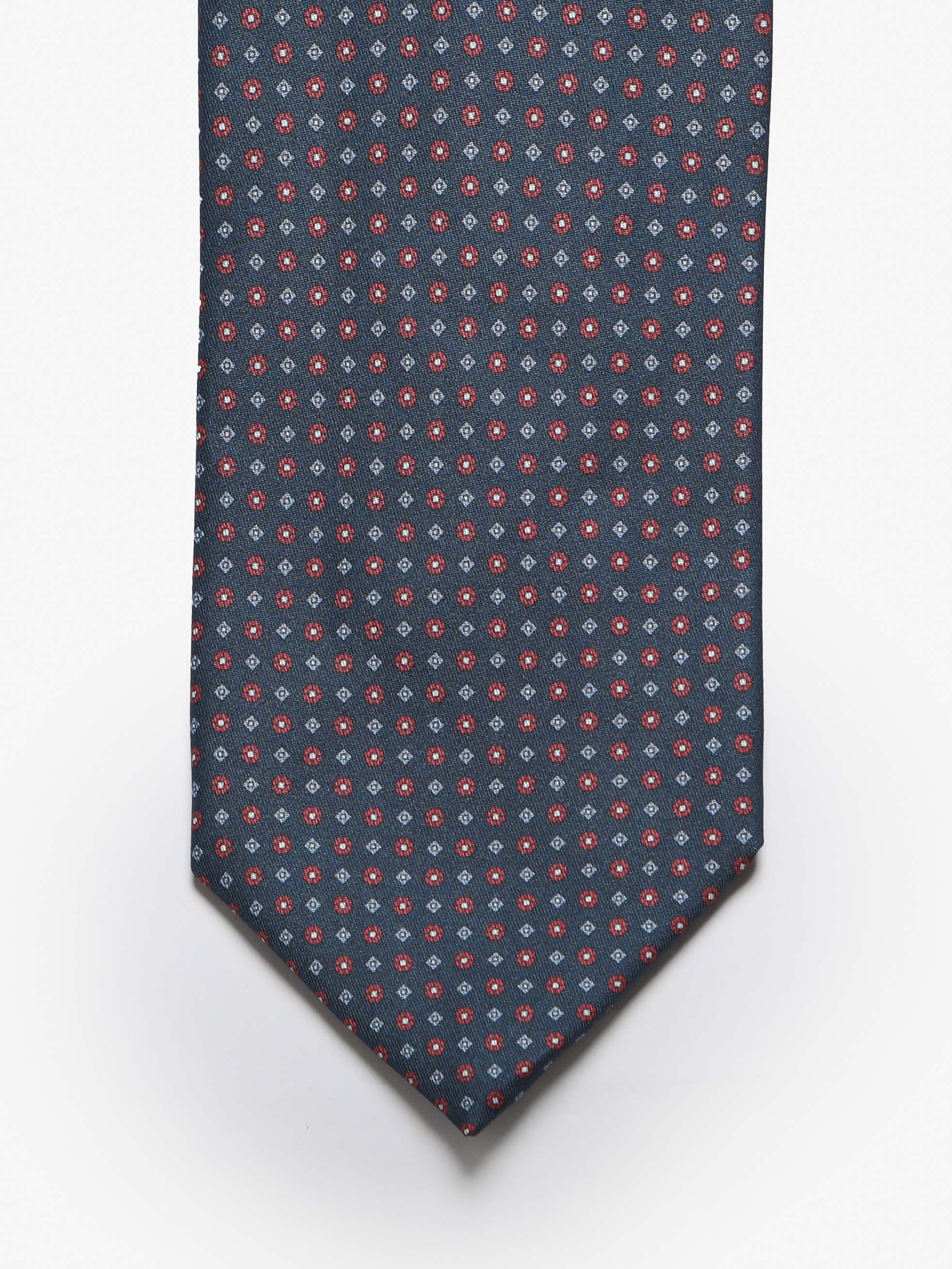 Cravatta sartoriale 5 pieghe - Blu Scuro