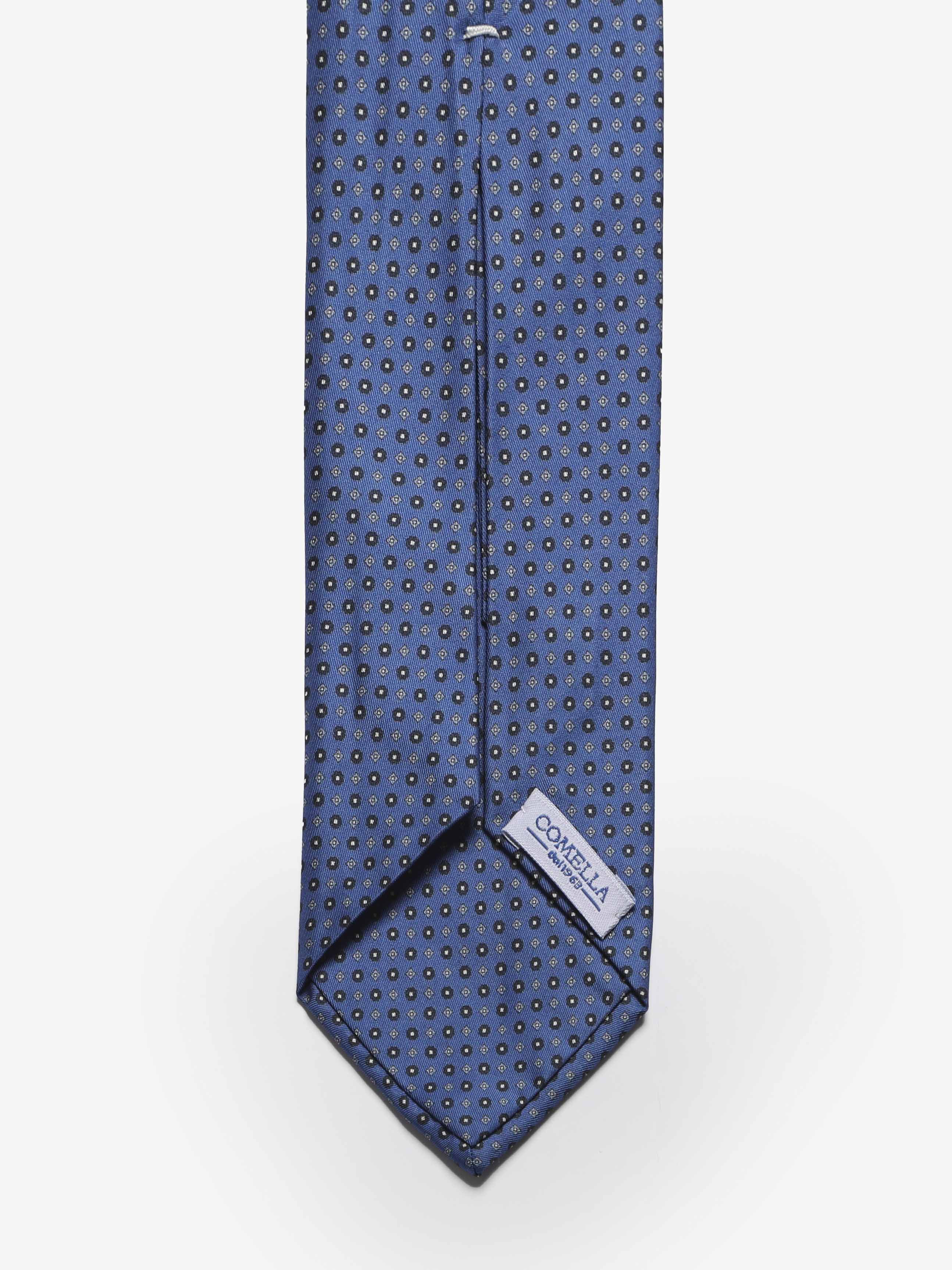 Cravatta sartoriale 5 pieghe - Blu