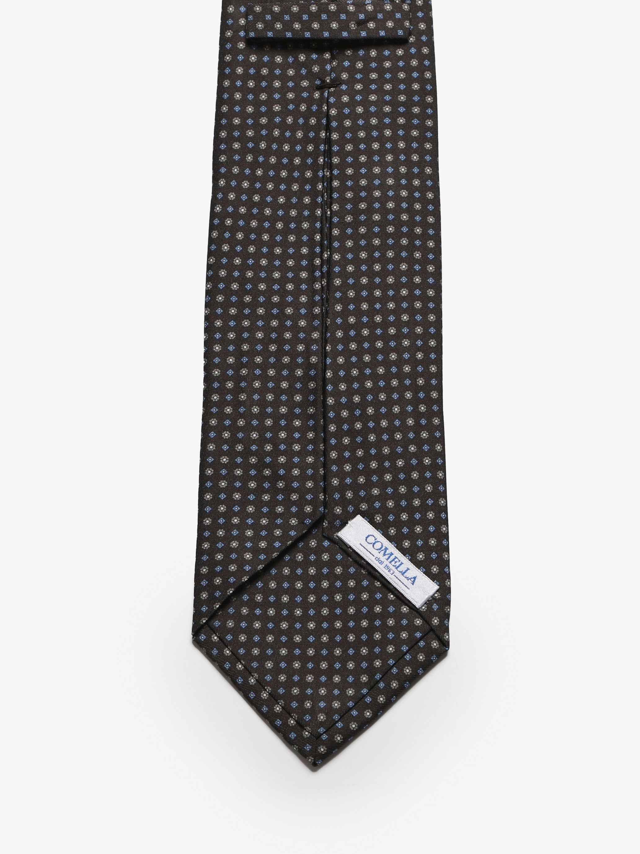 Cravatta sartoriale 5 pieghe - Nero - Comella Sartoria