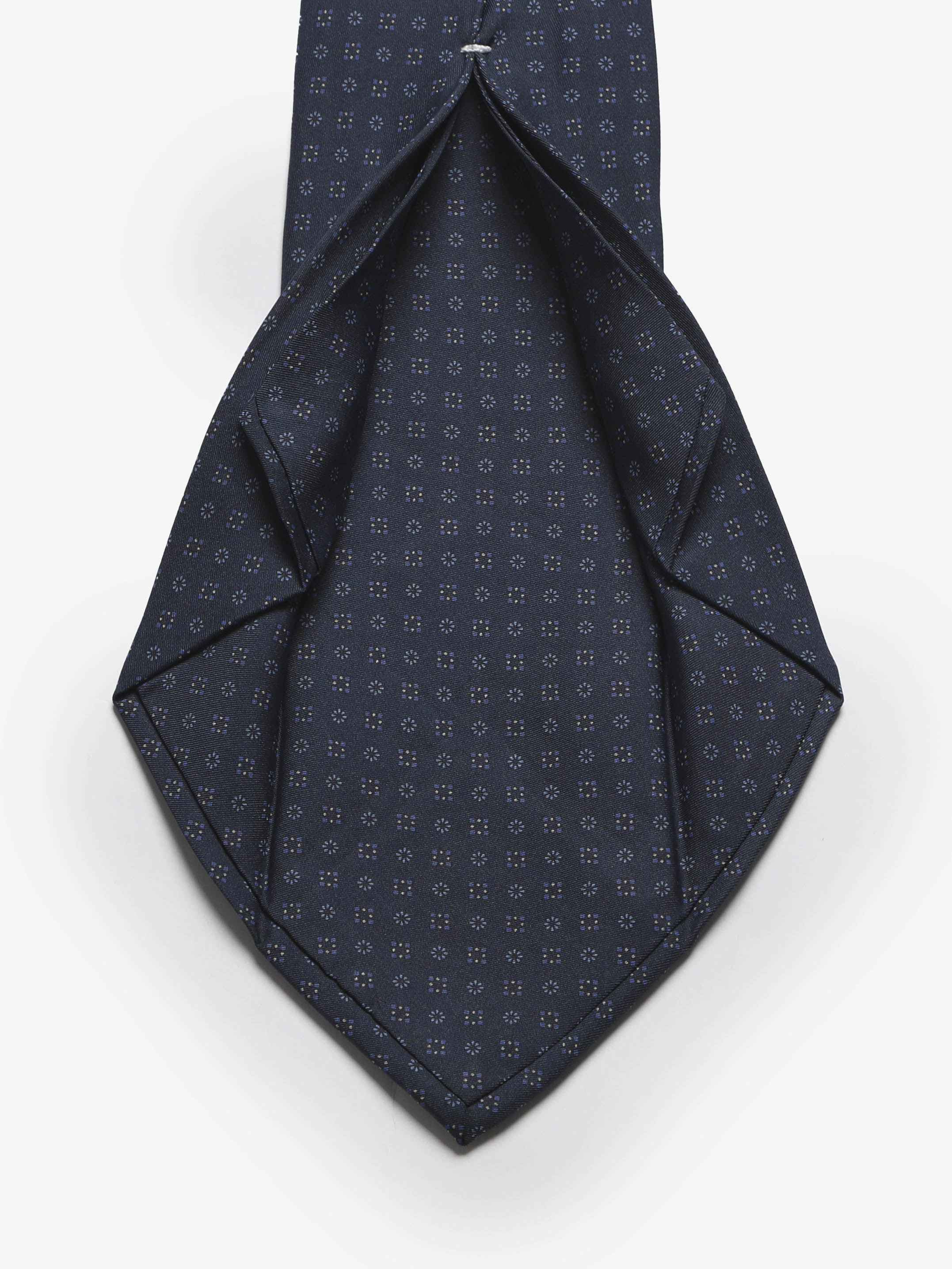 Cravatta sartoriale 5 pieghe - Blu Scuro - Comella Sartoria