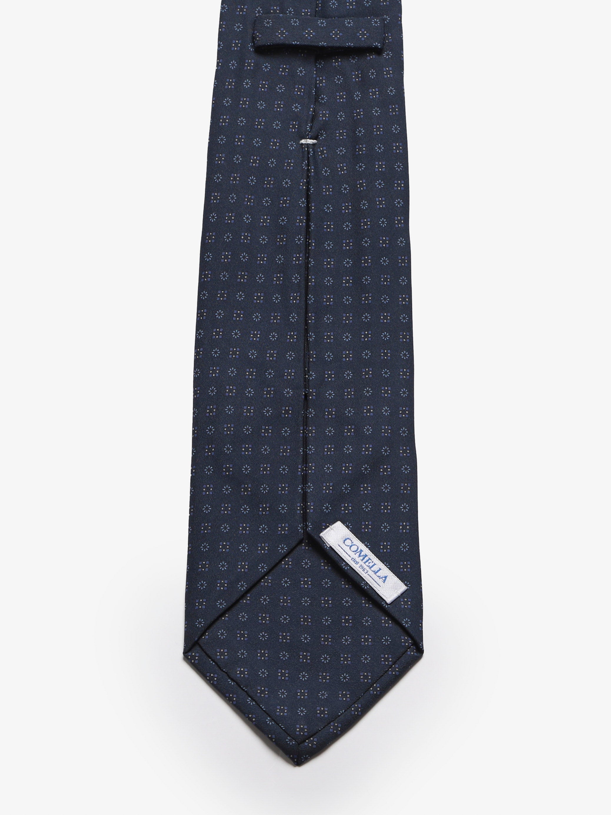 Cravatta sartoriale 5 pieghe - Blu Scuro
