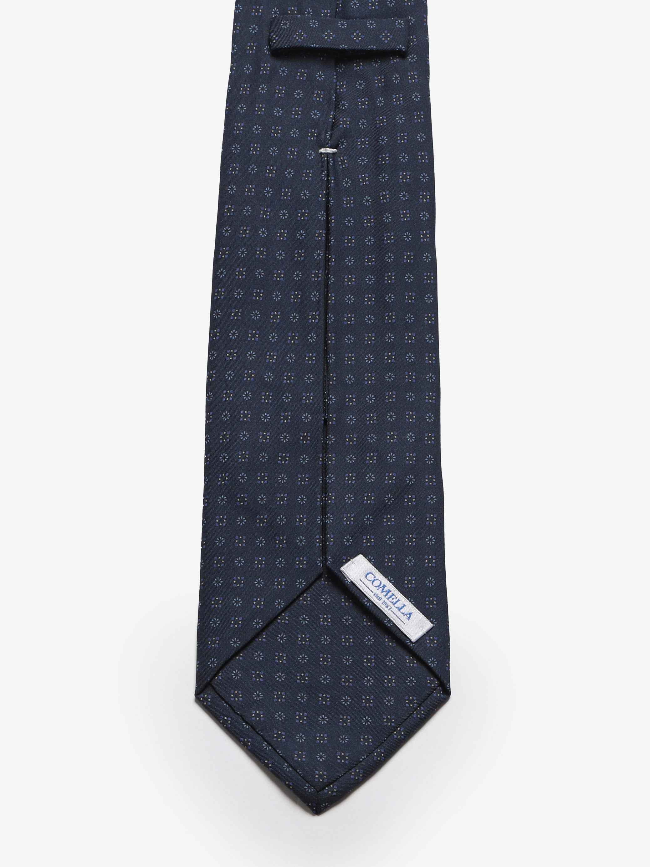 Cravatta sartoriale 5 pieghe - Blu Scuro - Comella Sartoria