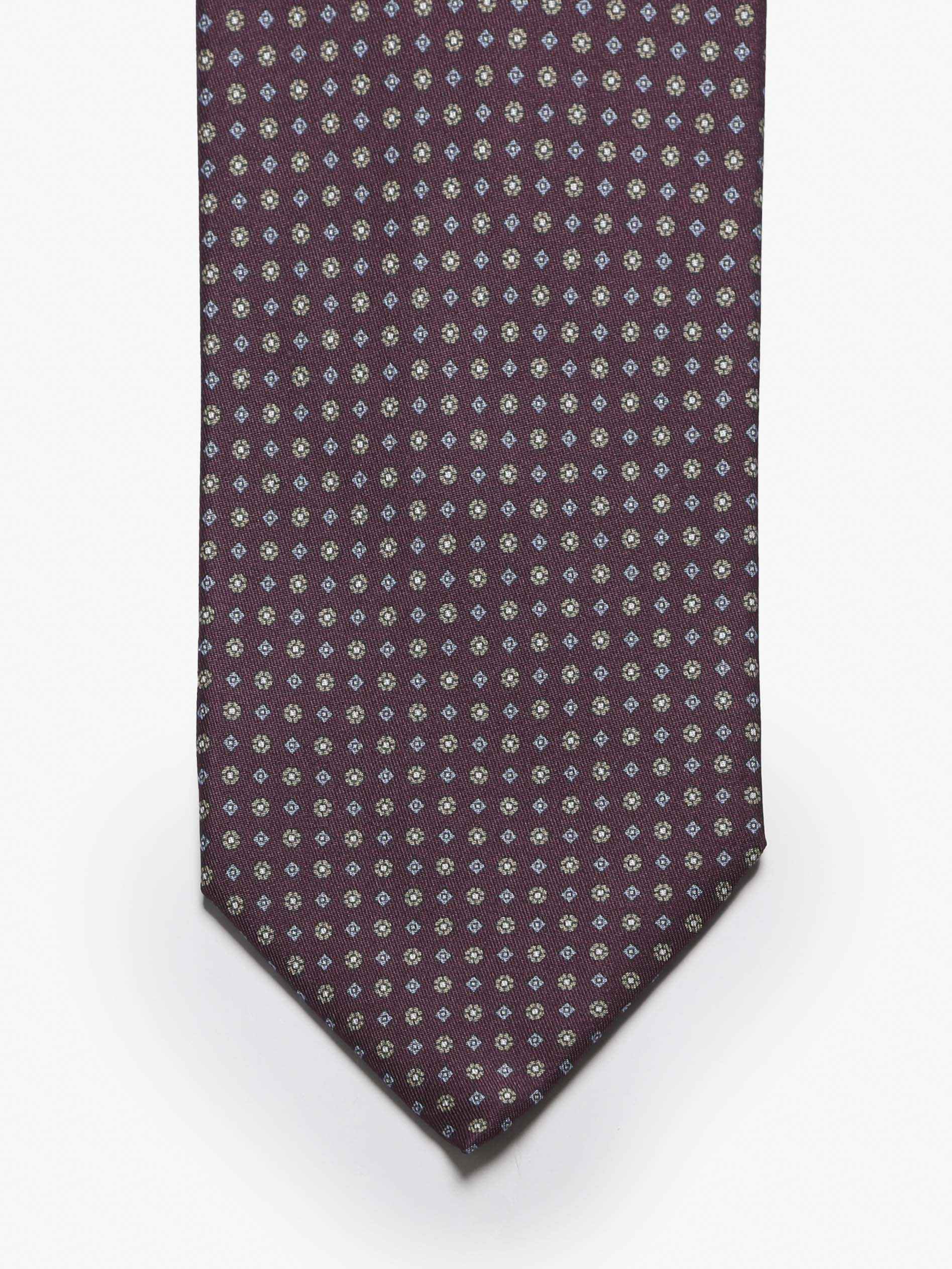 Cravatta sartoriale 5 pieghe - Rosso Bordeaux - Comella Sartoria