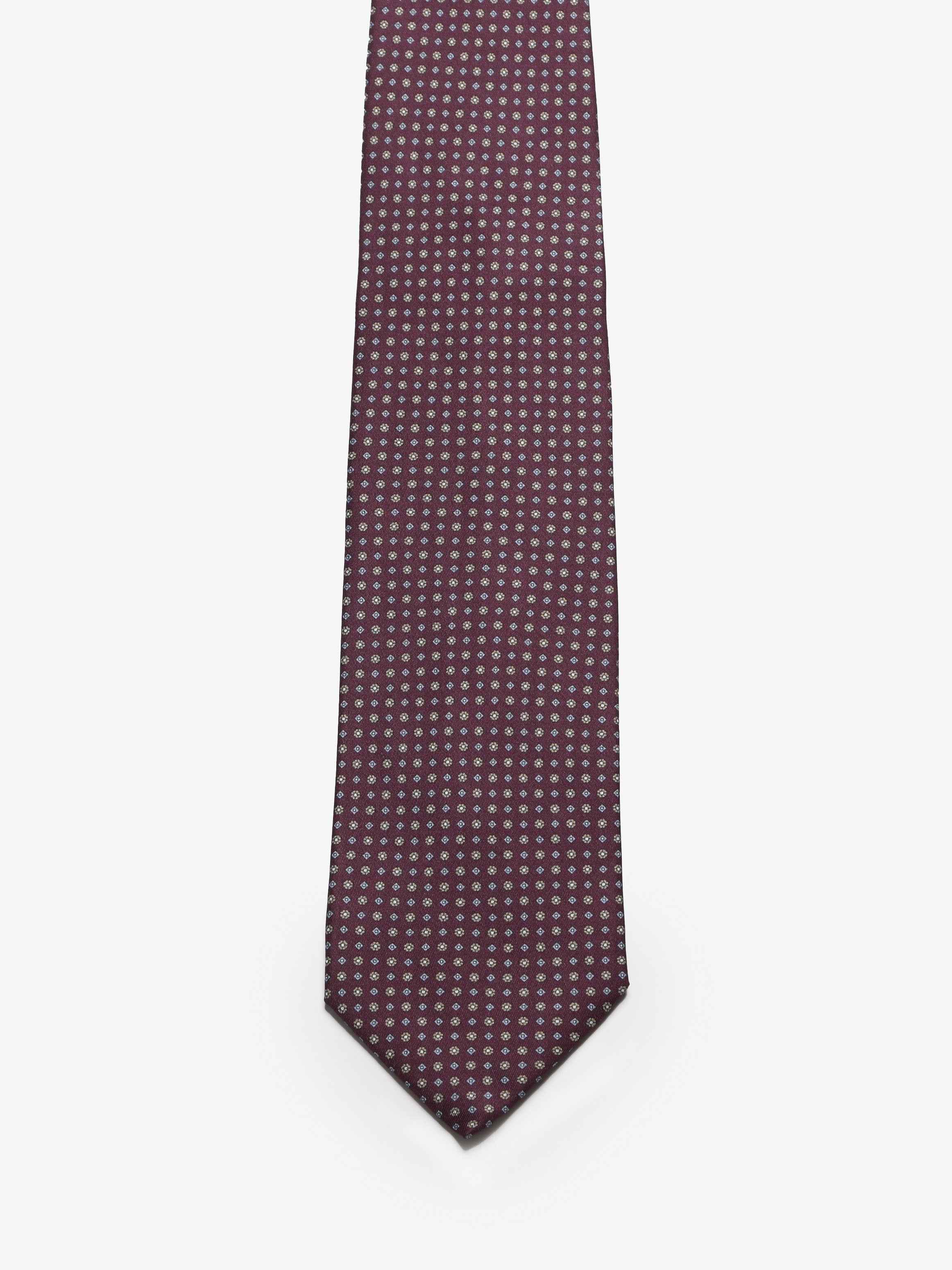 Cravatta sartoriale 5 pieghe - Rosso Bordeaux - Comella Sartoria