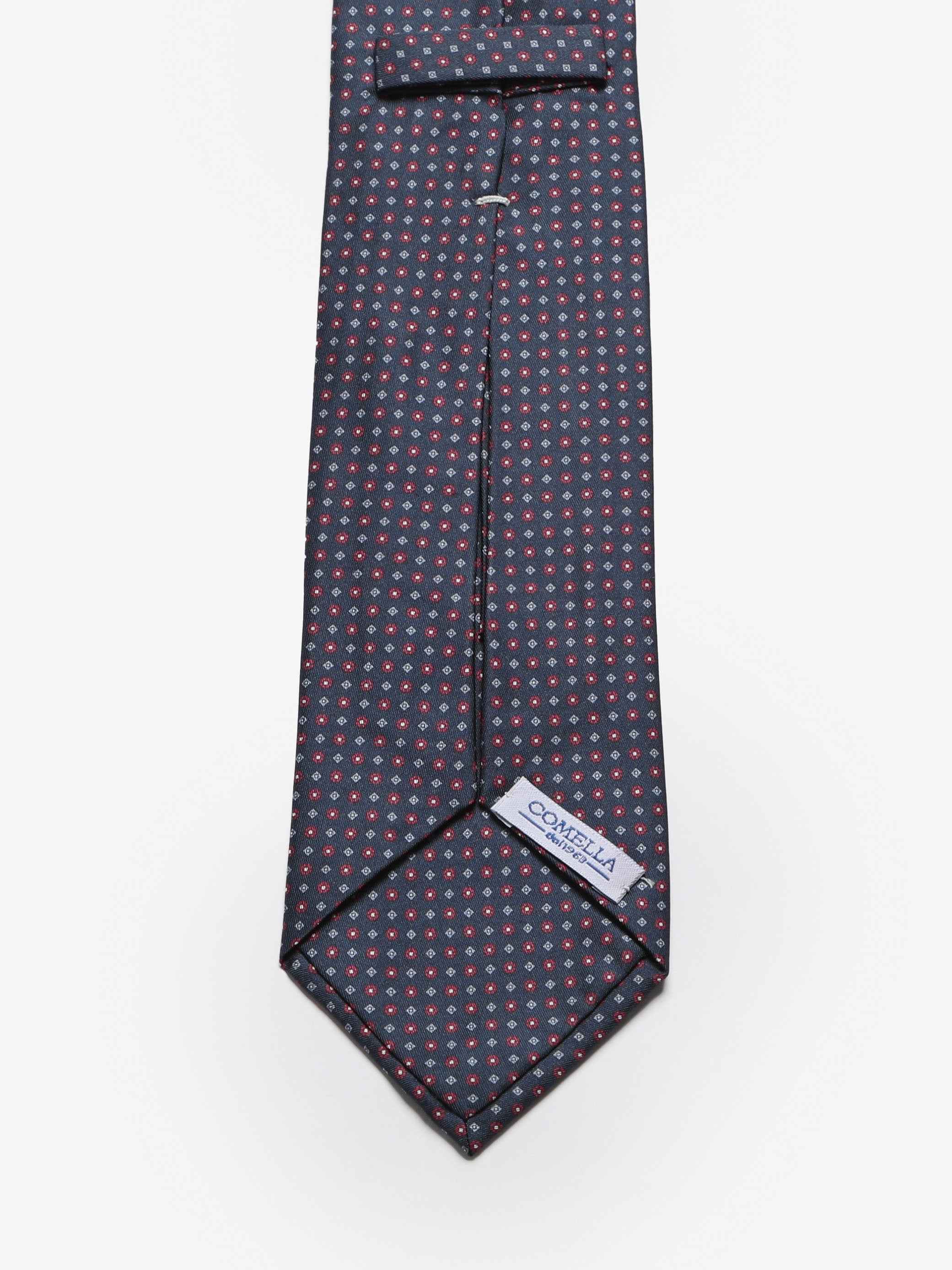 Cravatta sartoriale 5 pieghe - Blu Scuro - Comella Sartoria