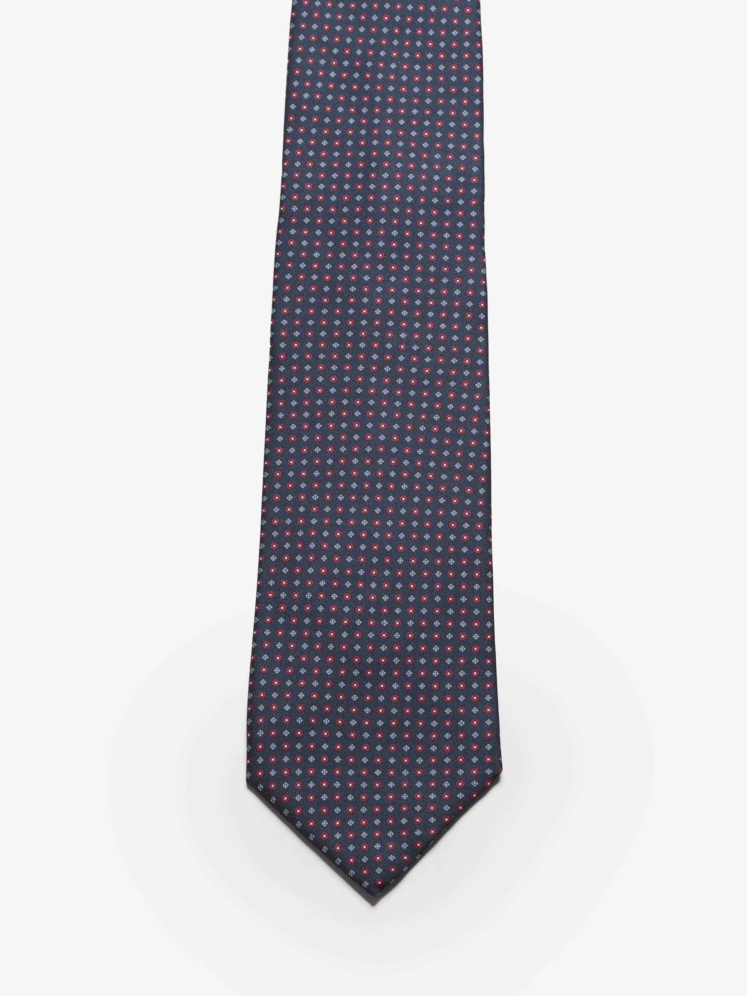 Cravatta sartoriale 5 pieghe - Blu Scuro - Comella Sartoria