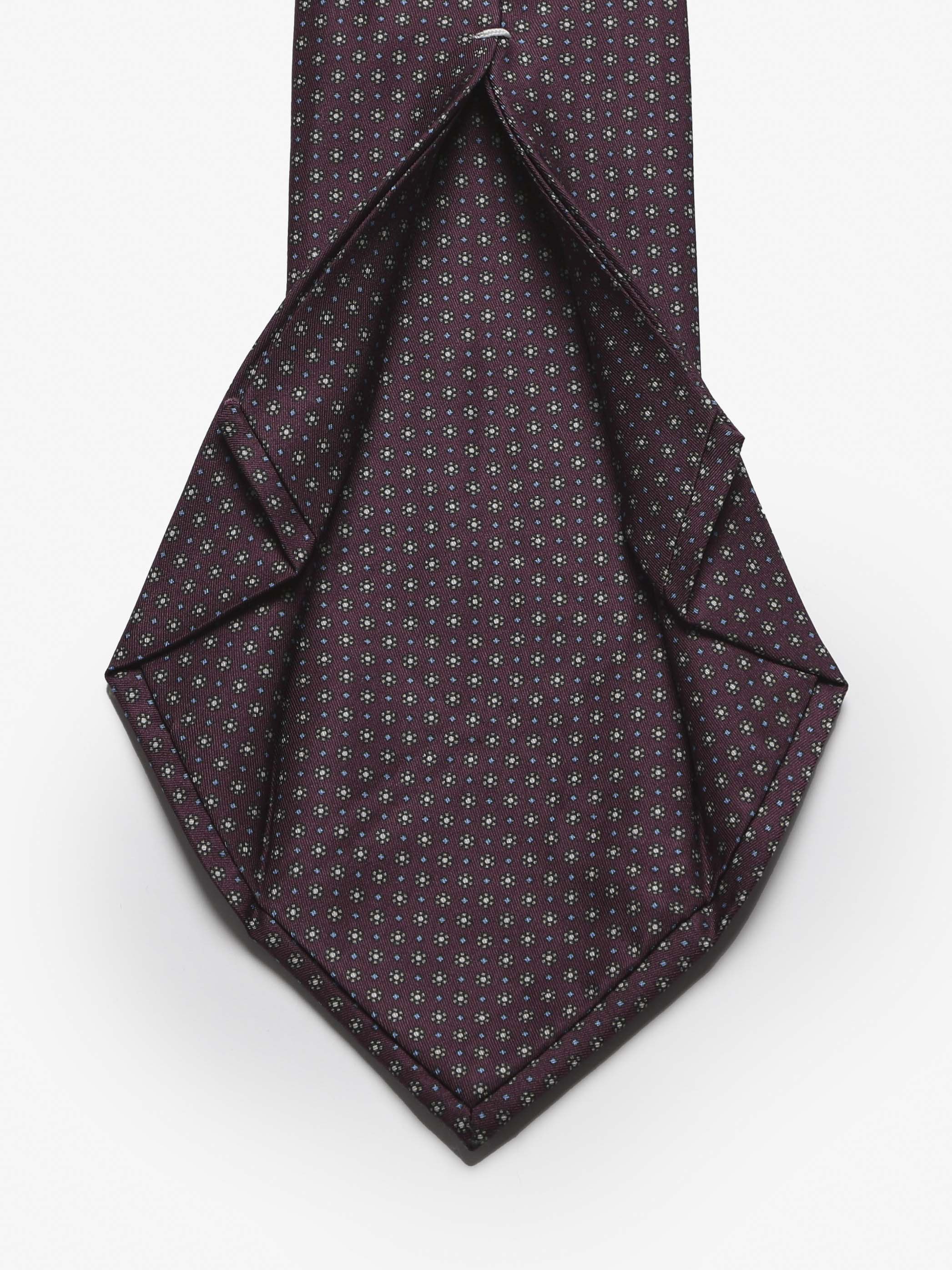 Cravatta sartoriale 5 pieghe - Rosso Bordeaux