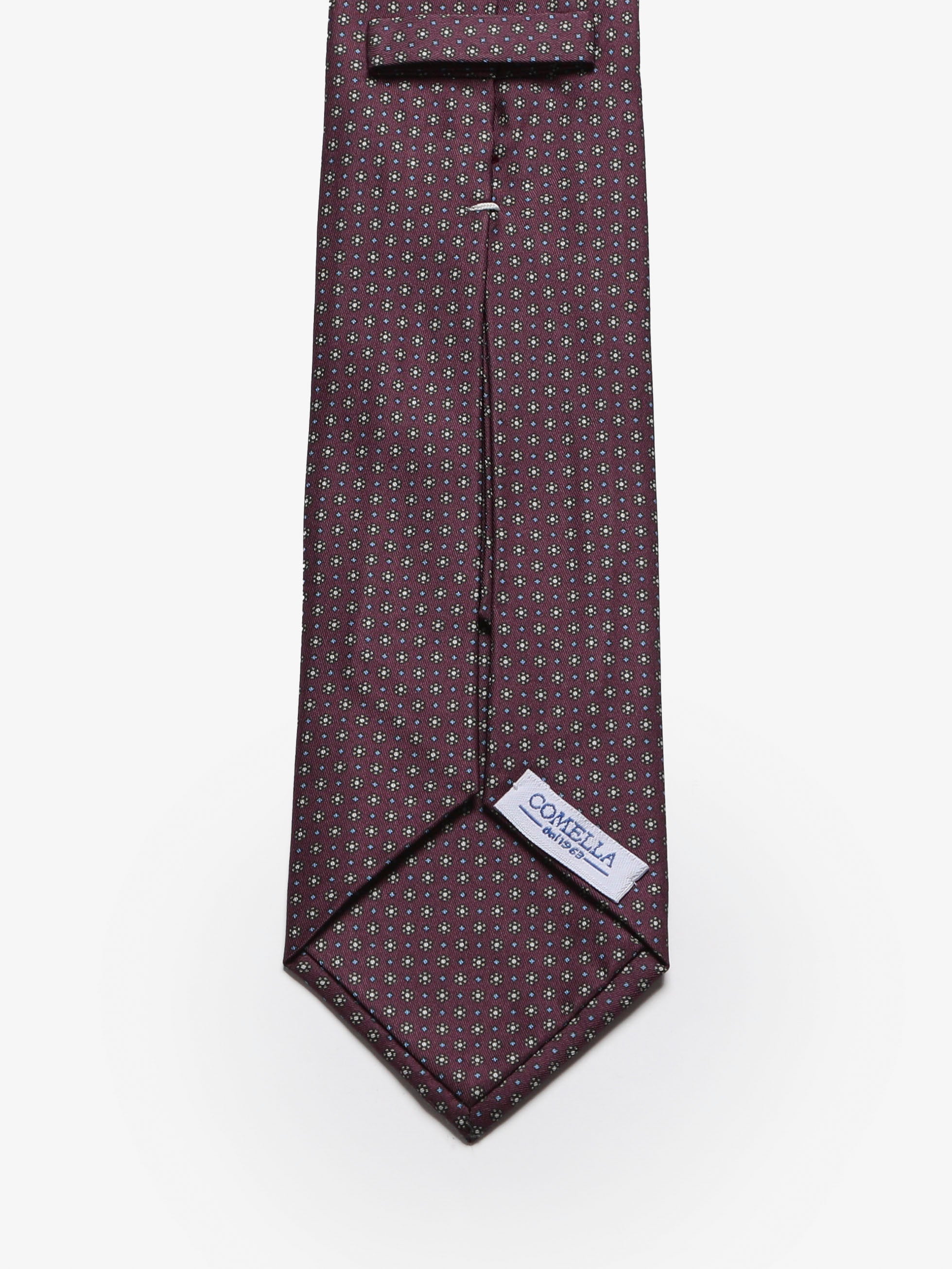 Cravatta sartoriale 5 pieghe - Rosso Bordeaux