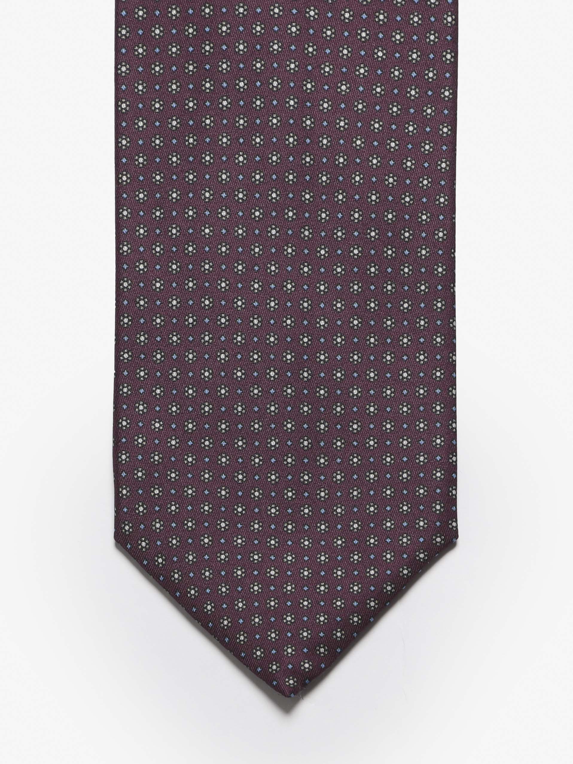 Cravatta sartoriale 5 pieghe - Rosso Bordeaux